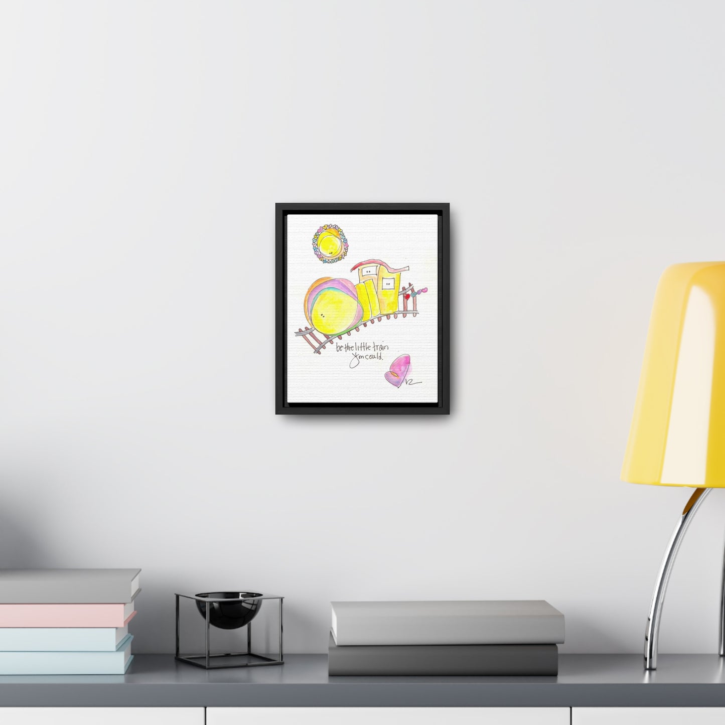 Gallery Canvas with Black Frame - Little Train you Could Be