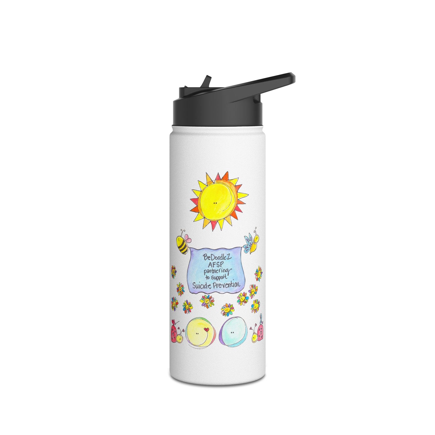 AFSP National Stainless Steel Water Bottle, Standard Lid - Lucky to Know You