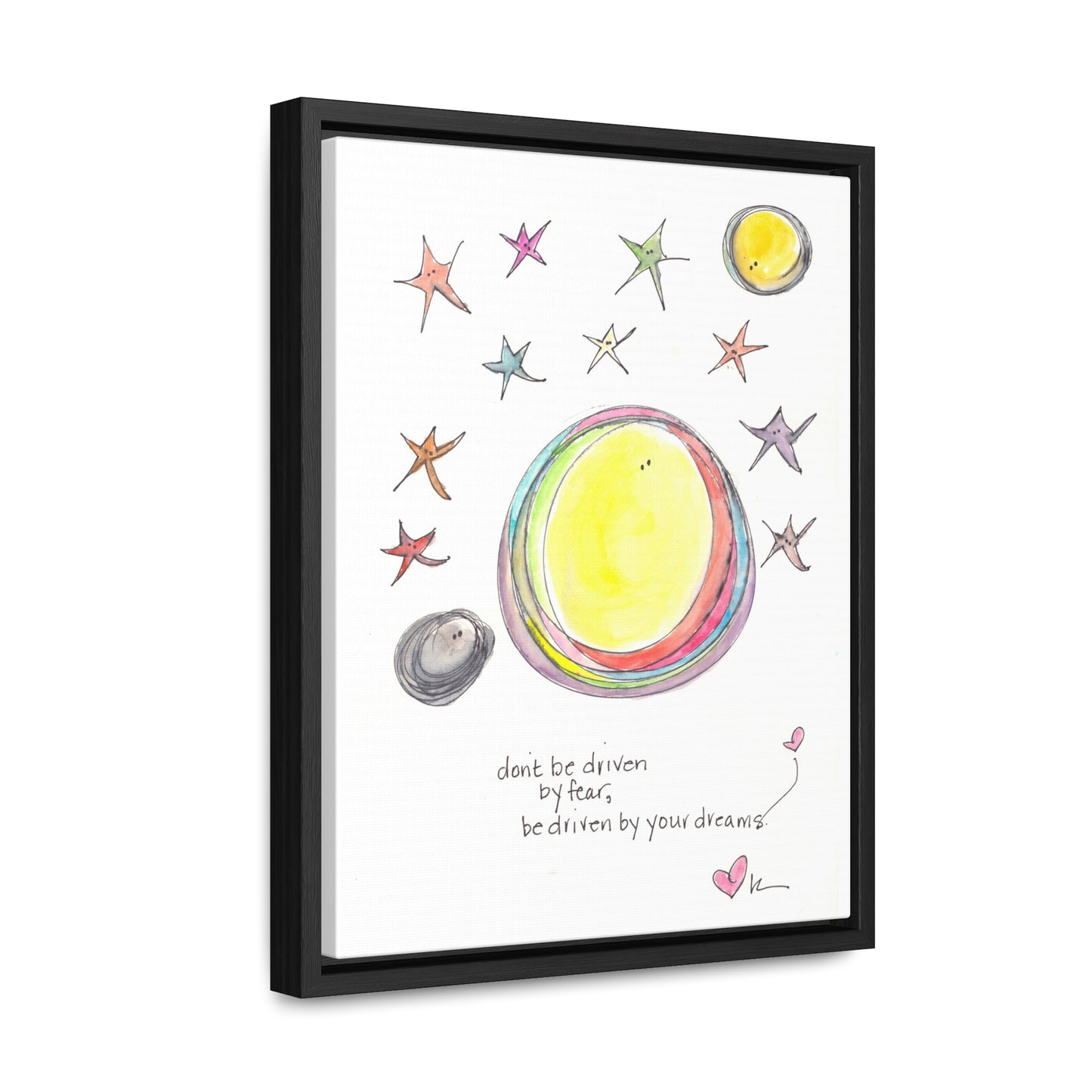 Gallery Canvas with Black Frame - Be Driven by Your Dreams