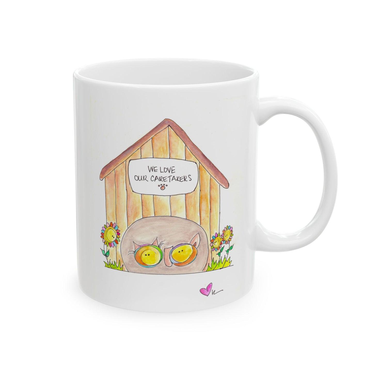 Ceramic Mug, (11oz, 15oz) - We Love our Caretakers