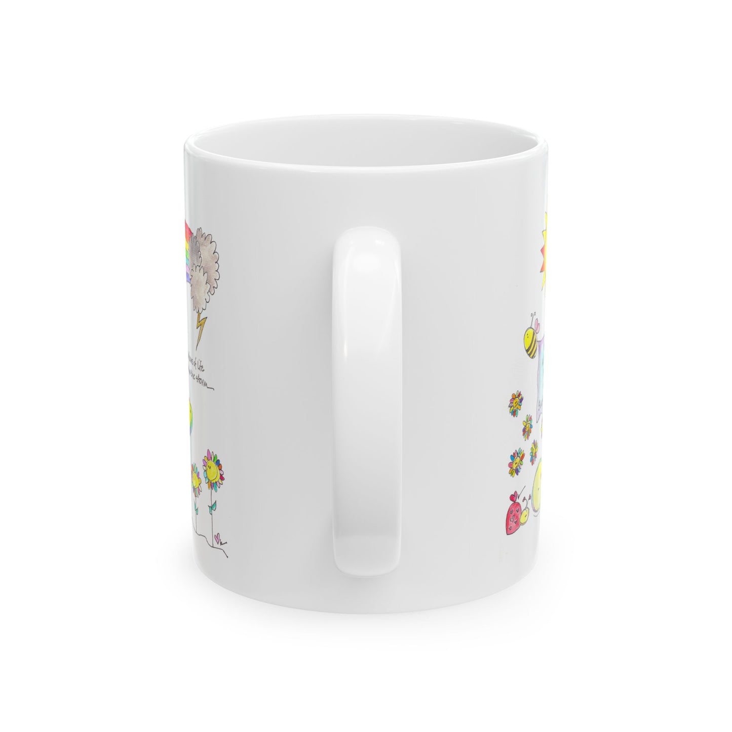 AFSP Indiana Ceramic Mug, (11oz, 15oz) - Rainbows follow Storms