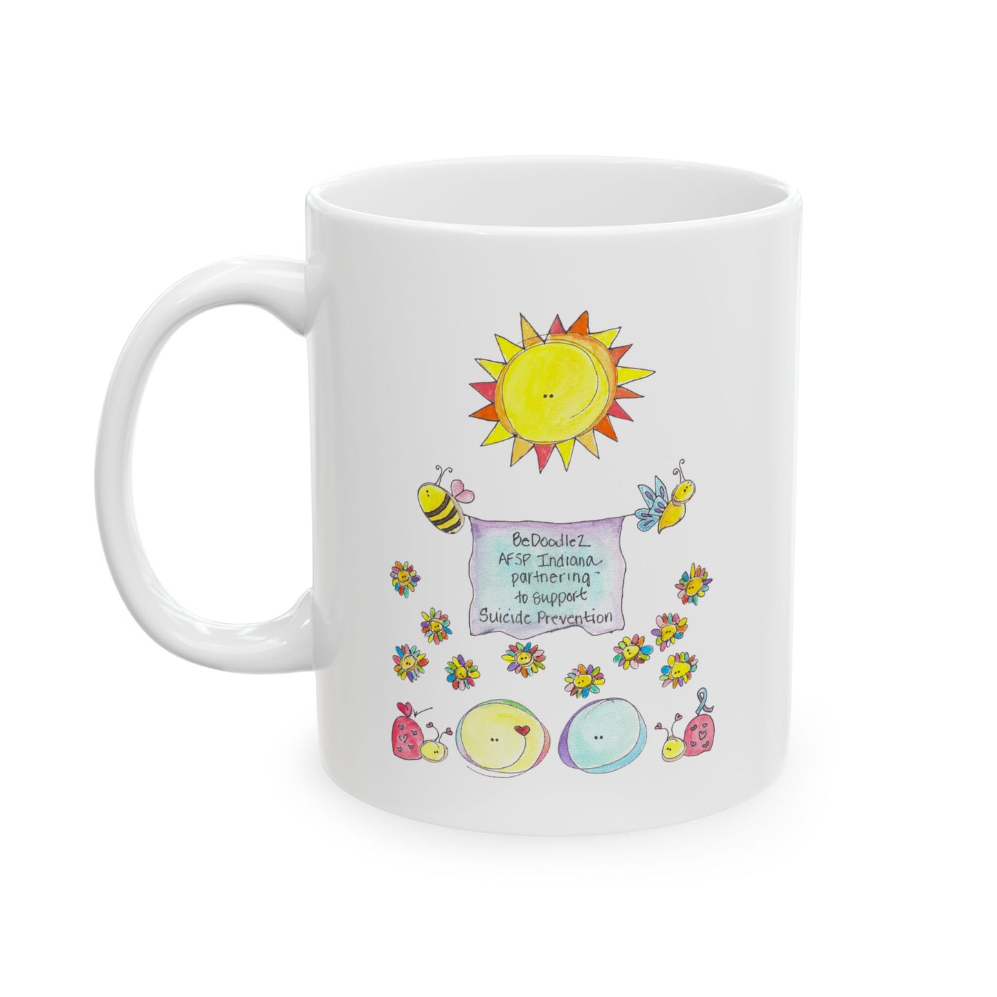 AFSP Indiana Ceramic Mug, (11oz, 15oz) - Courageous Part of You