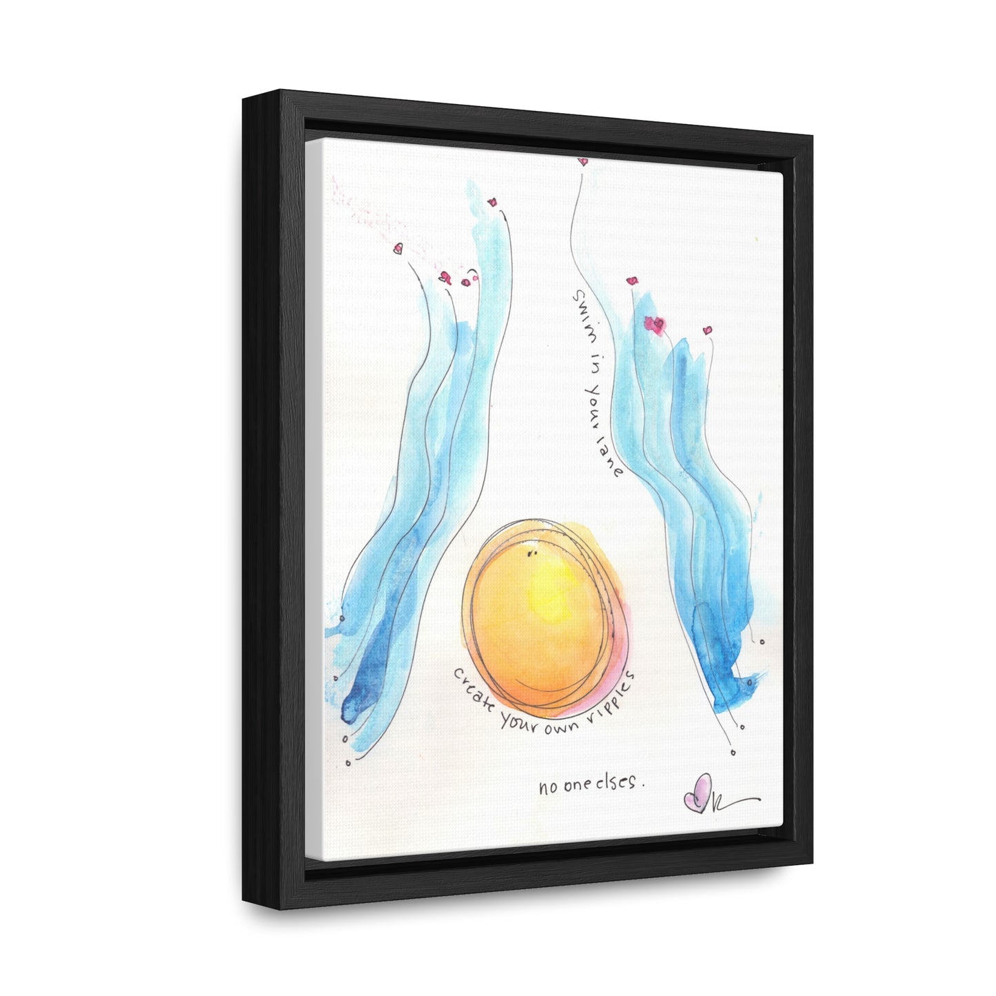 Gallery Canvas with Black Frame - Create Your Own Ripples