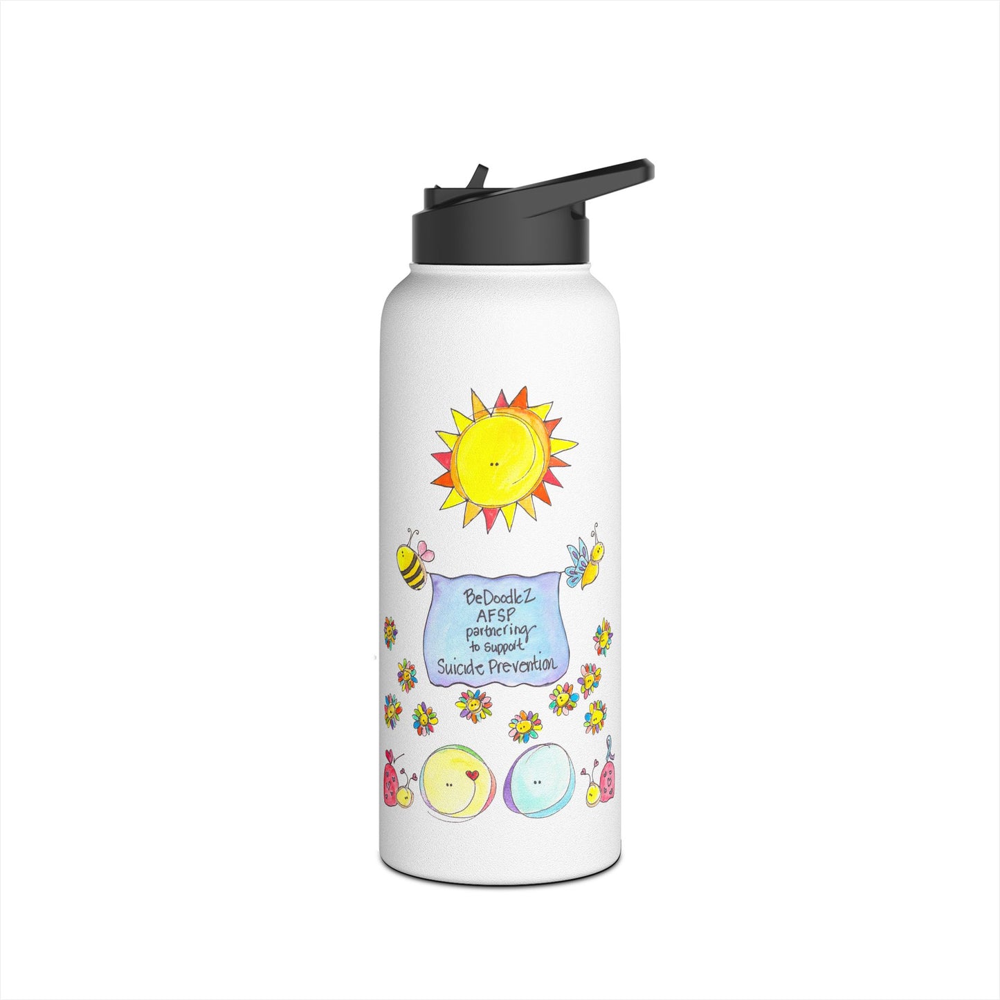 AFSP National Stainless Steel Water Bottle, Standard Lid - Lucky to Know You