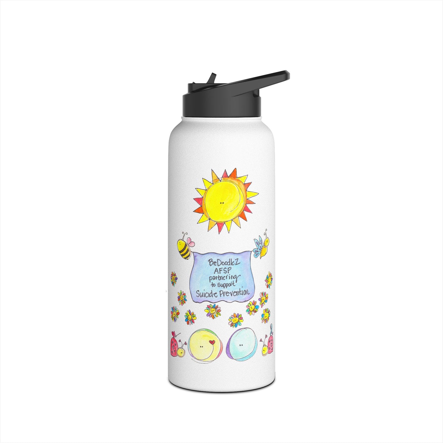 AFSP National Stainless Steel Water Bottle, Standard Lid - Courageous Part of You