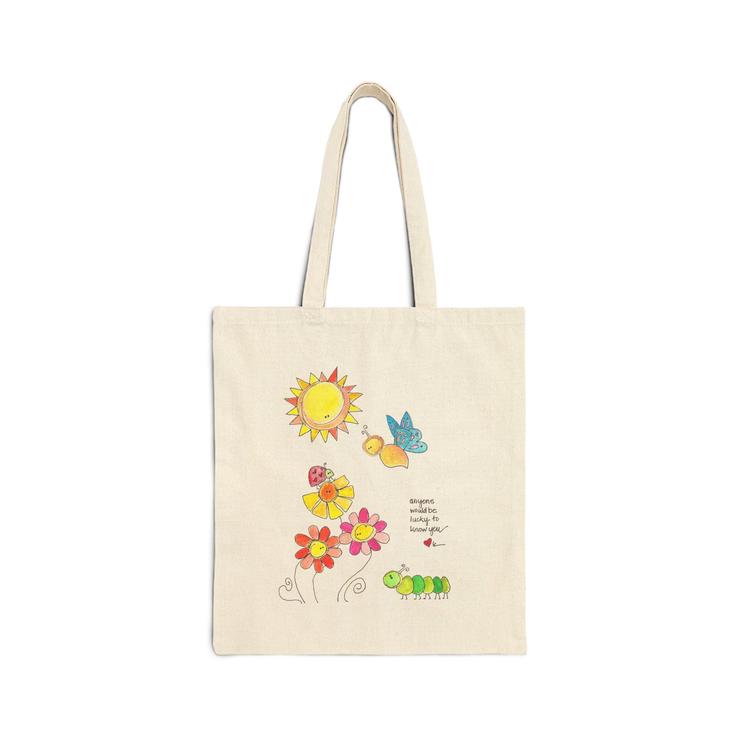 AFSP National Cotton Canvas Tote Bag - Lucky to Know You