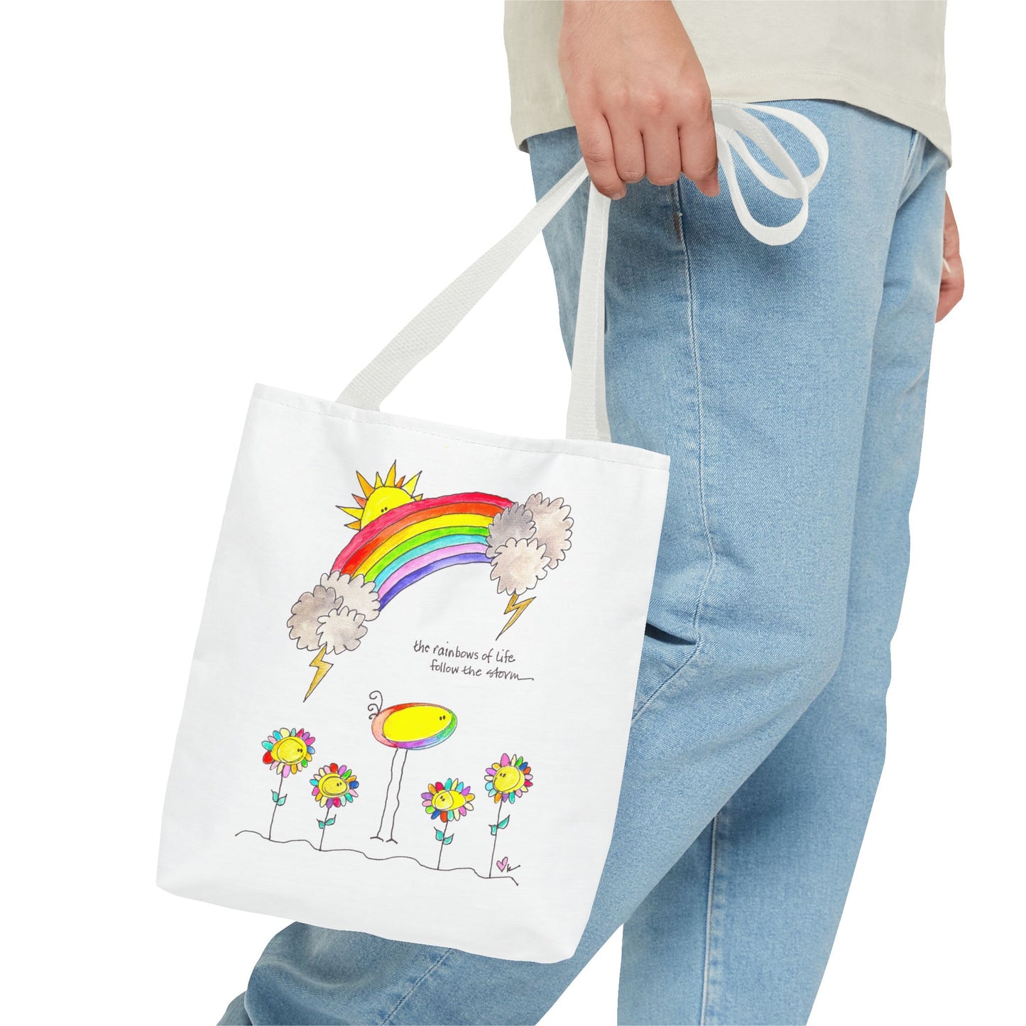 AFSP Indiana Tote Bag - Rainbows follow Storms