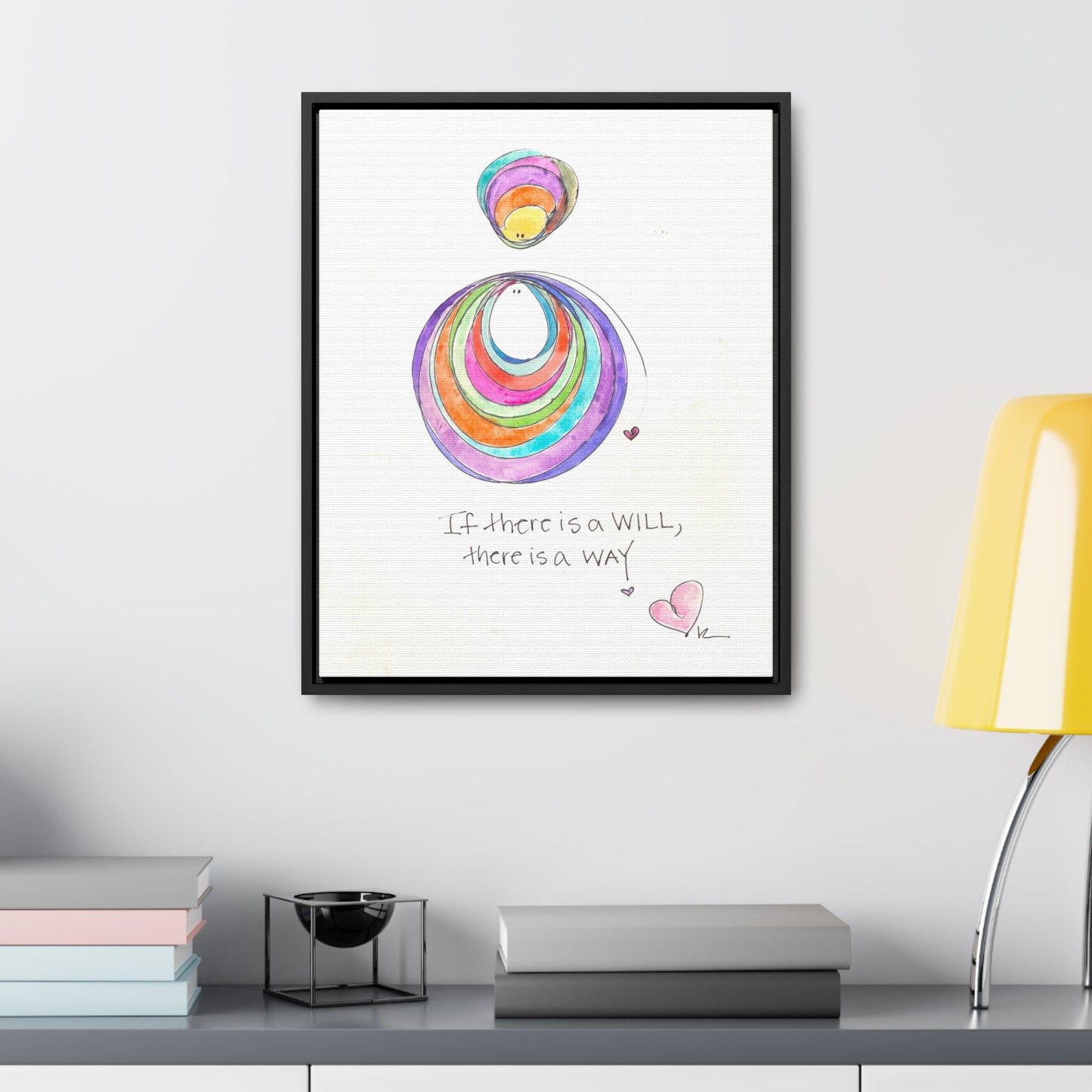 Gallery Canvas with Black Frame - If there is a Will