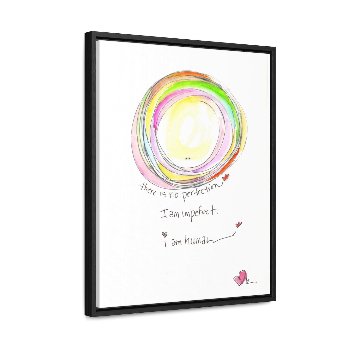 Gallery Canvas with Black Frame - I Am Human