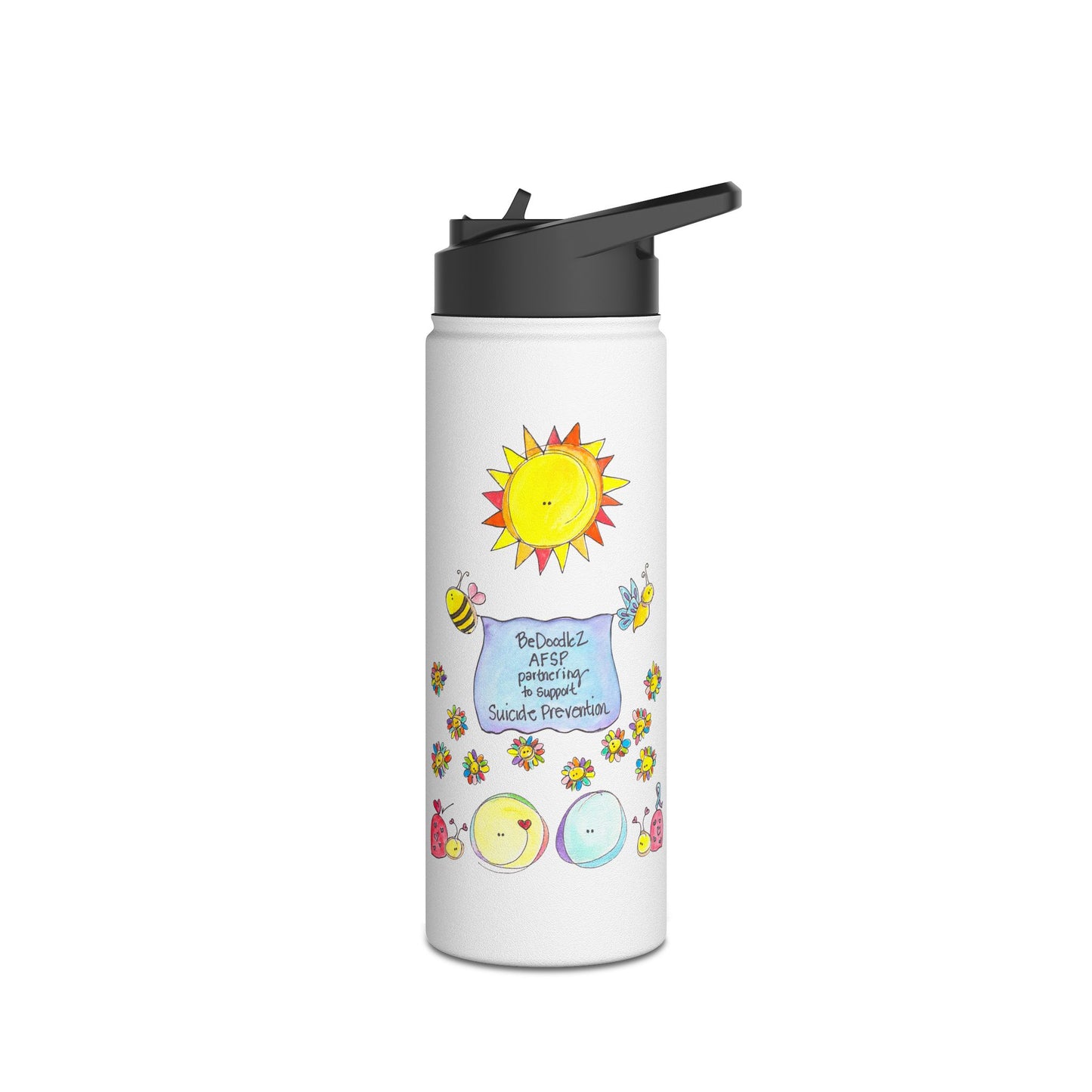 AFSP National Stainless Steel Water Bottle, Standard Lid - Courageous Part of You