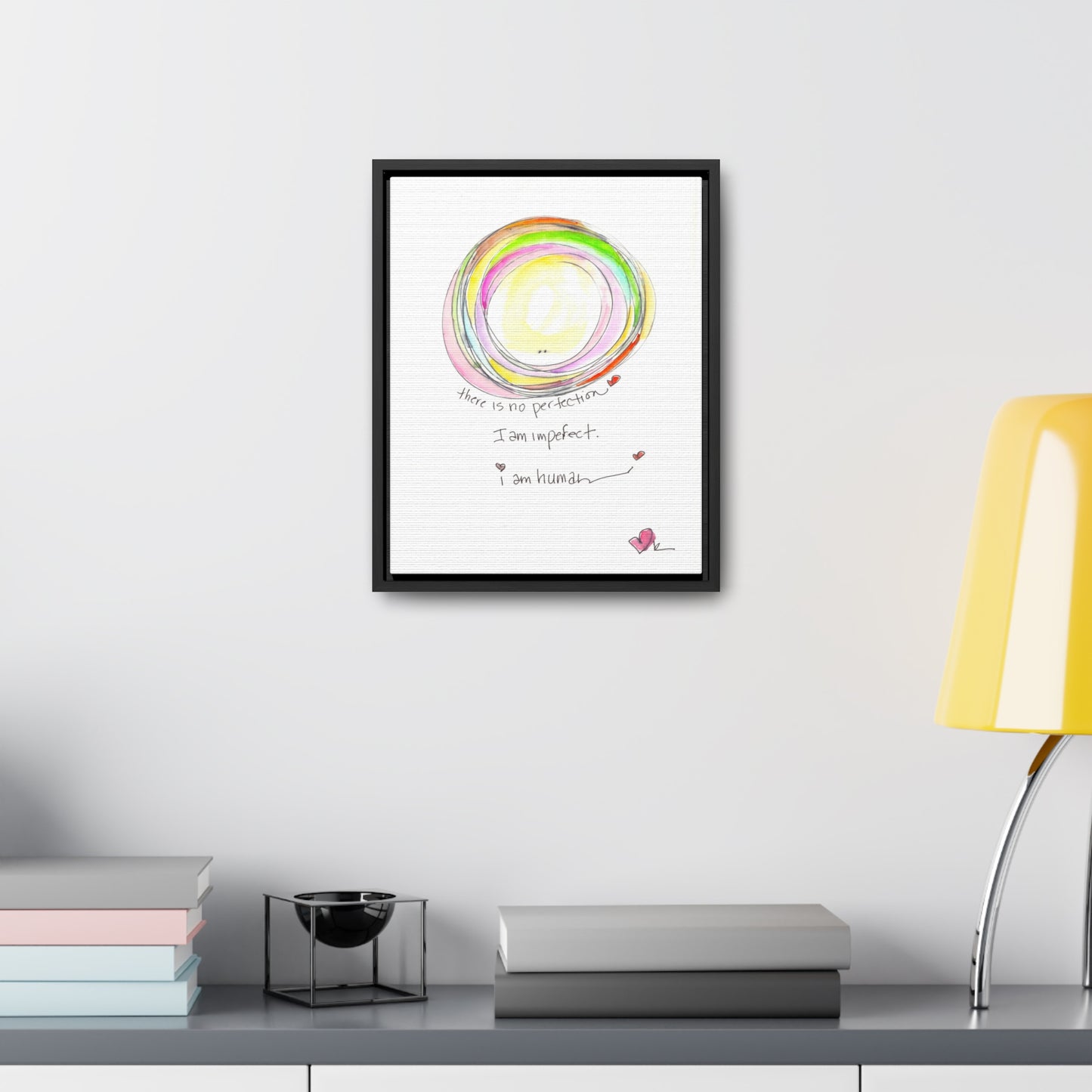 Gallery Canvas with Black Frame - I Am Human