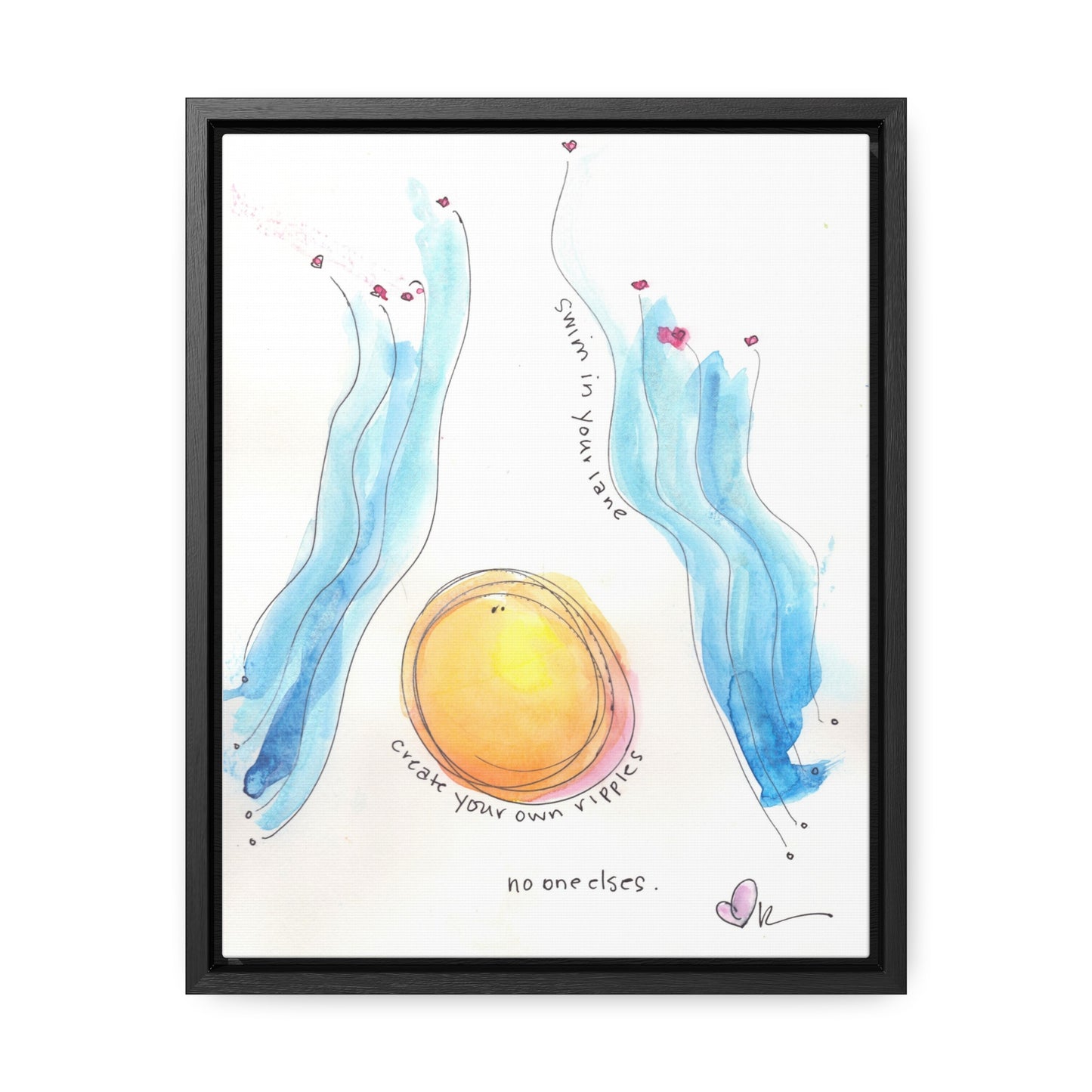 Gallery Canvas with Black Frame - Create Your Own Ripples