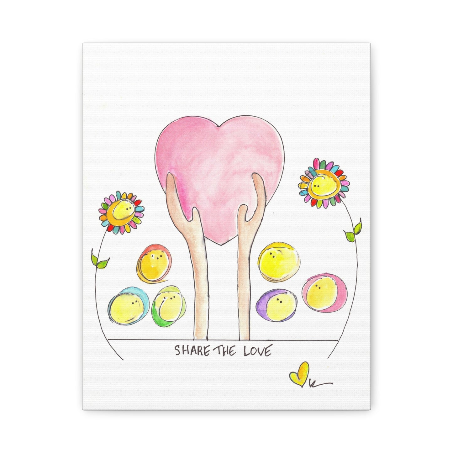 Canvas Gallery Wrap, 1.25" - Share the Love
