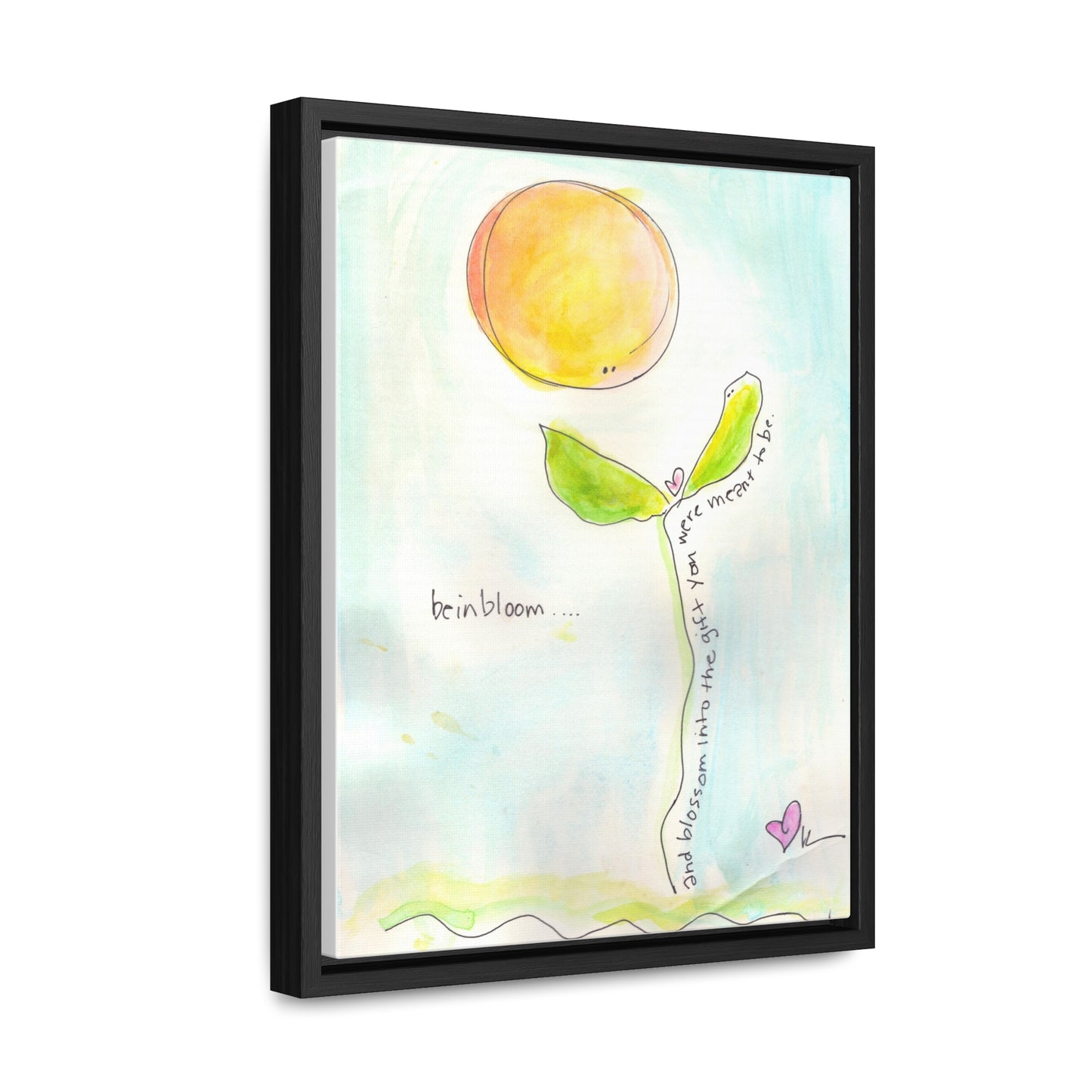 Gallery Canvas with Black Frame - Be in Bloom