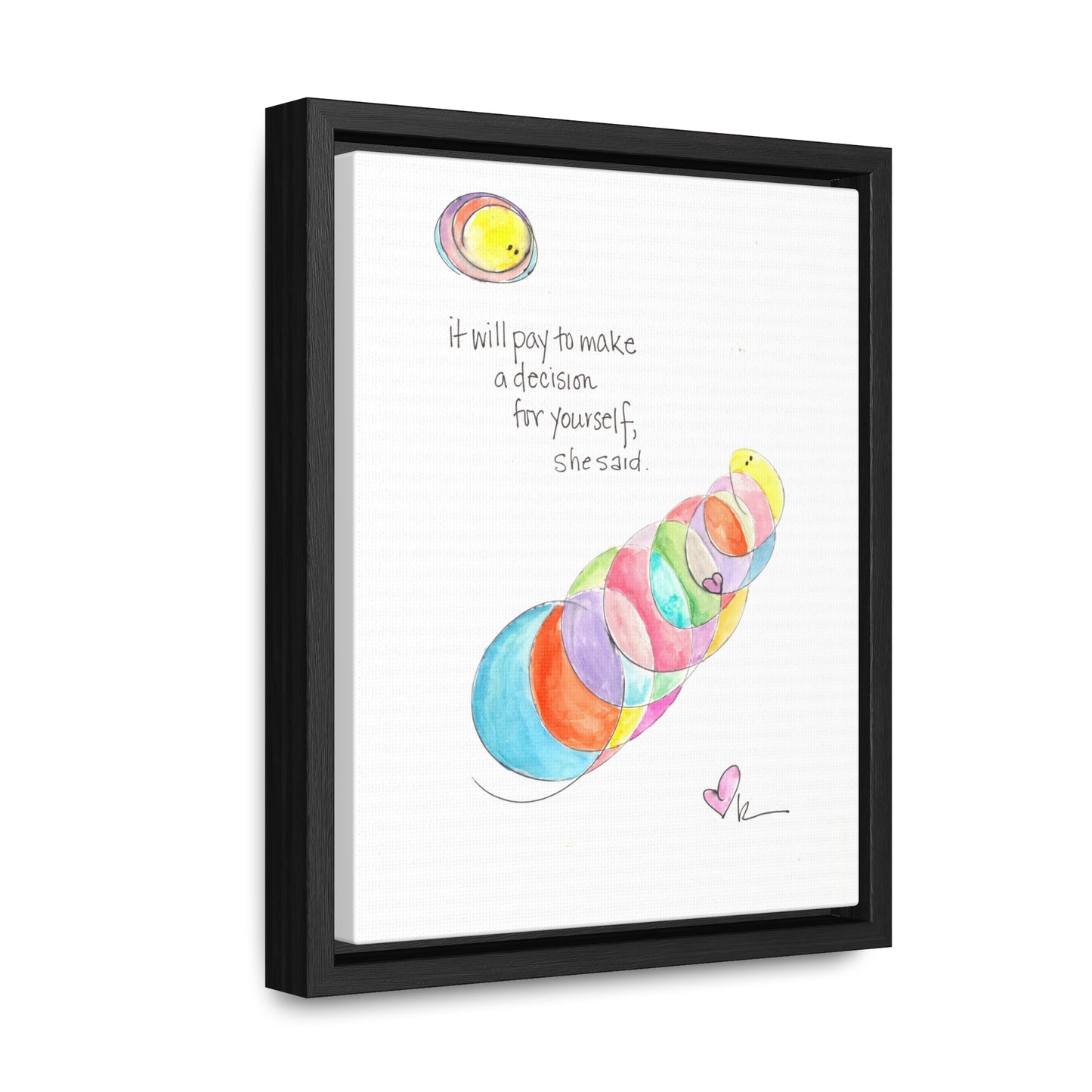 Gallery Canvas with Black Frame - A Decision for Yourself