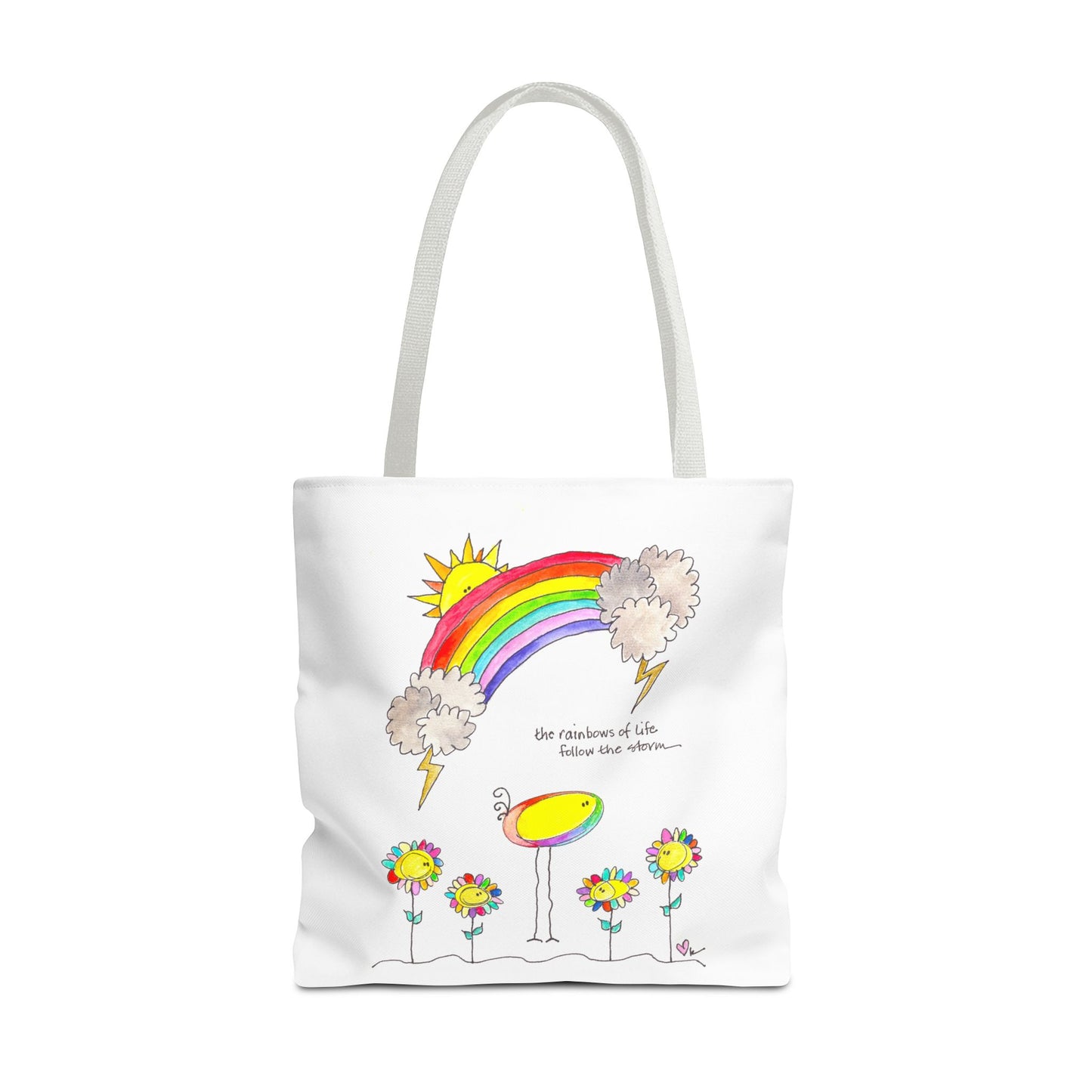 AFSP Indiana Tote Bag - Rainbows follow Storms