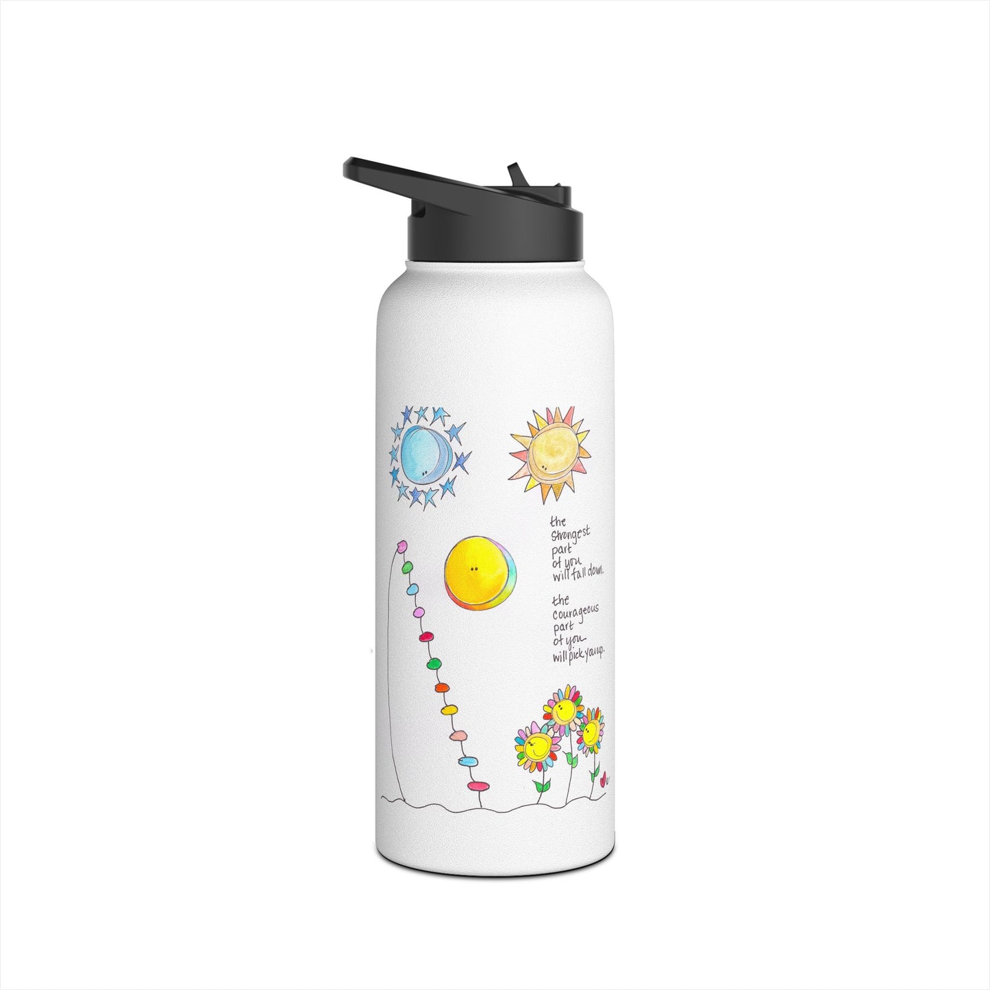 AFSP National Stainless Steel Water Bottle, Standard Lid - Courageous Part of You