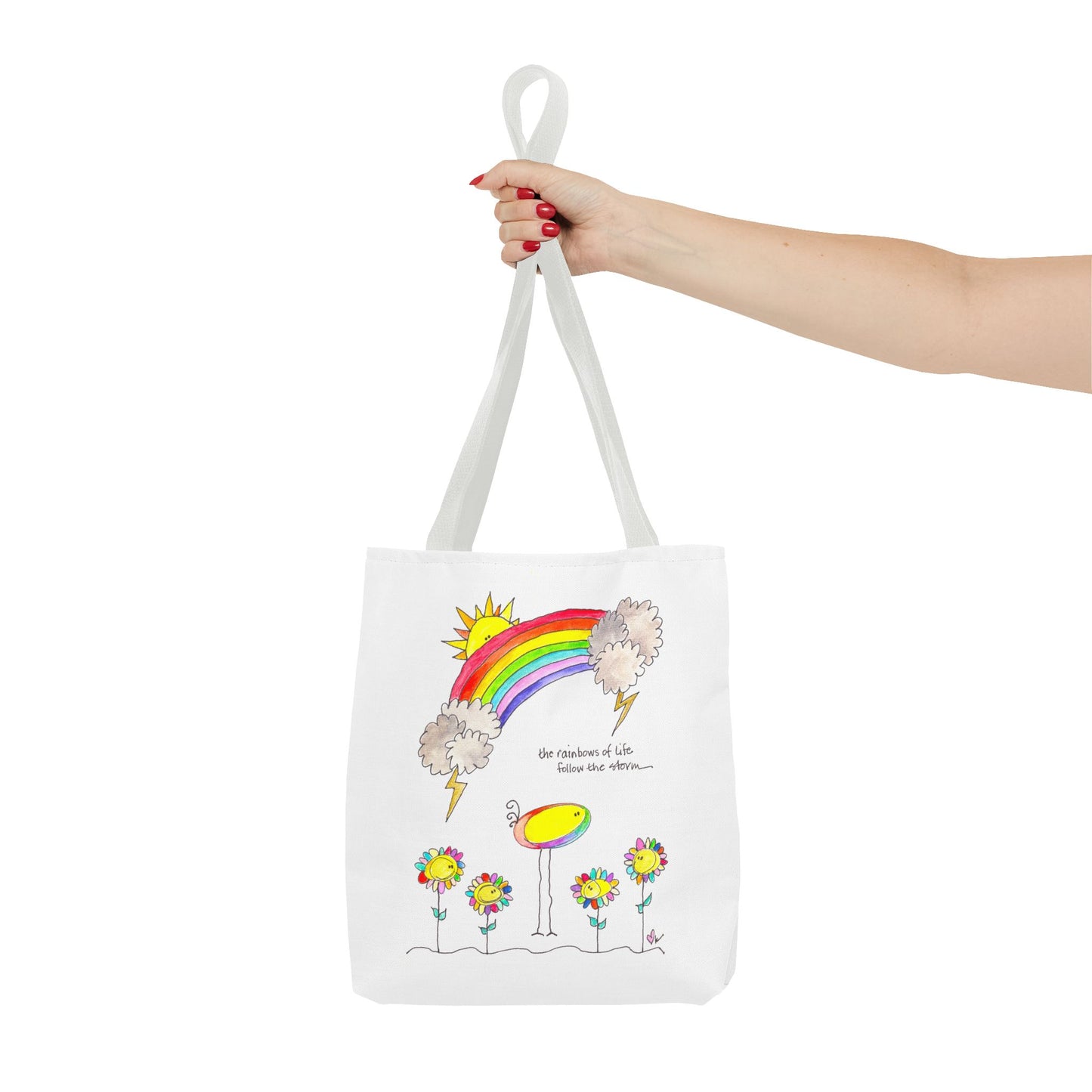AFSP Indiana Tote Bag - Rainbows follow Storms