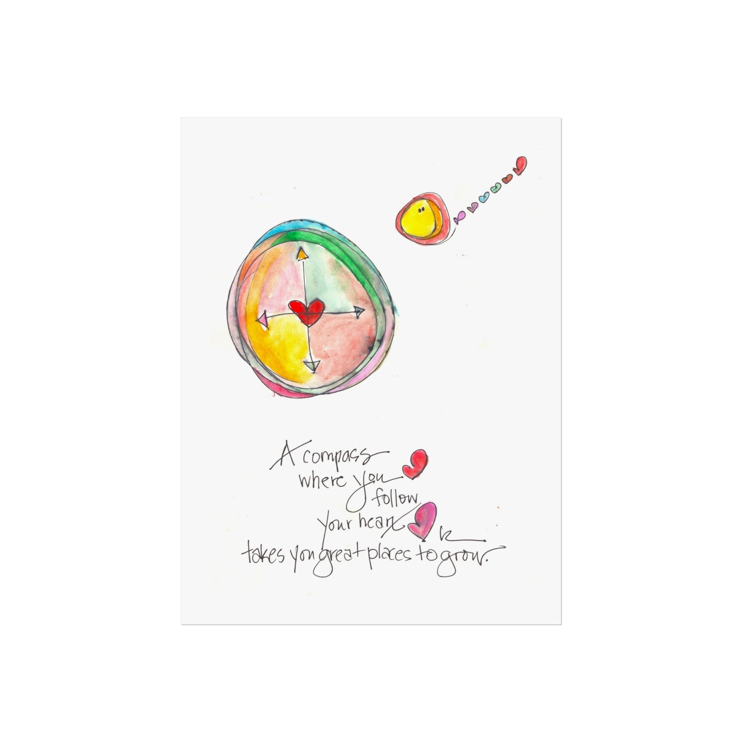 Fine Art Print - The Heart Compass