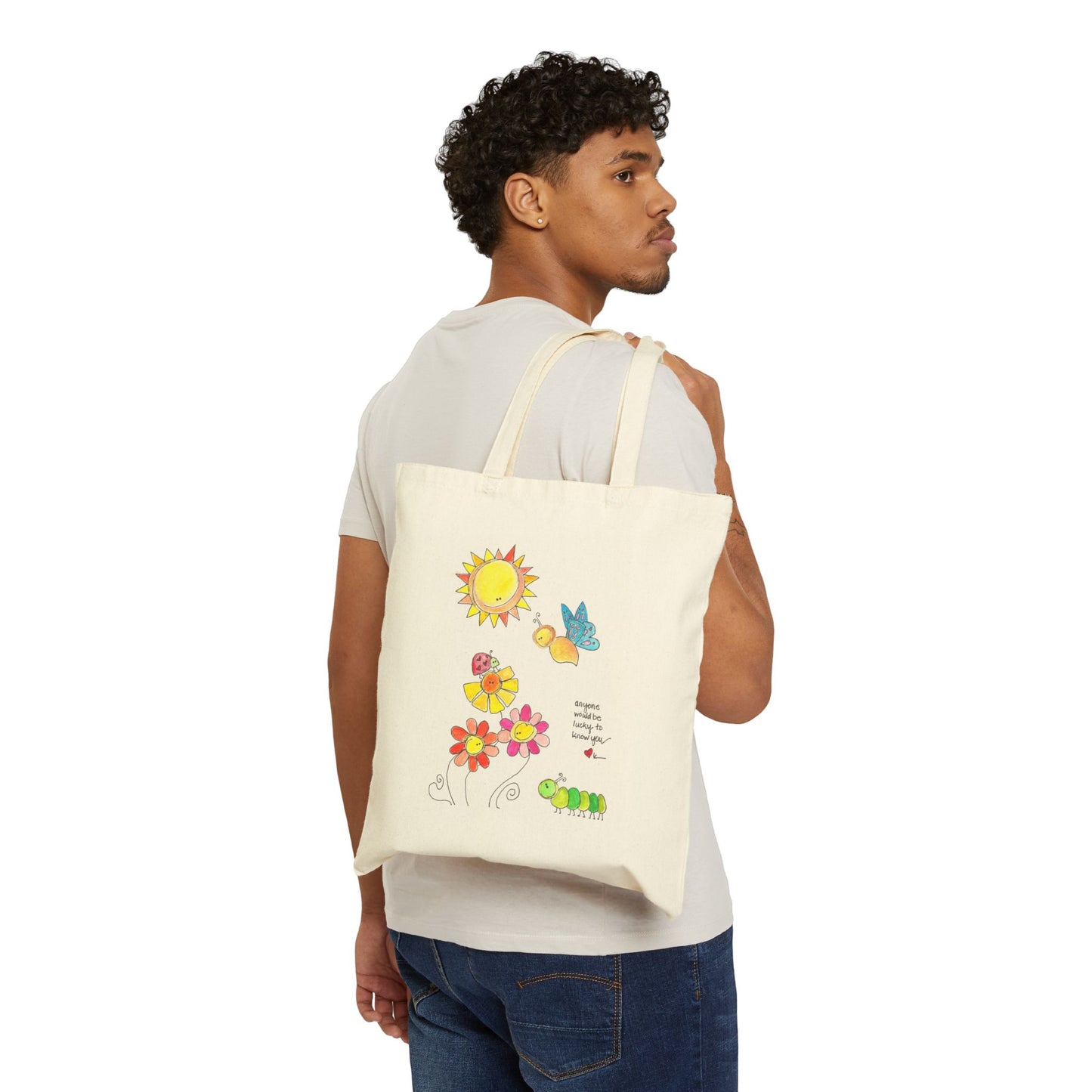 AFSP Indiana Cotton Canvas Tote Bag - Lucky to Know You