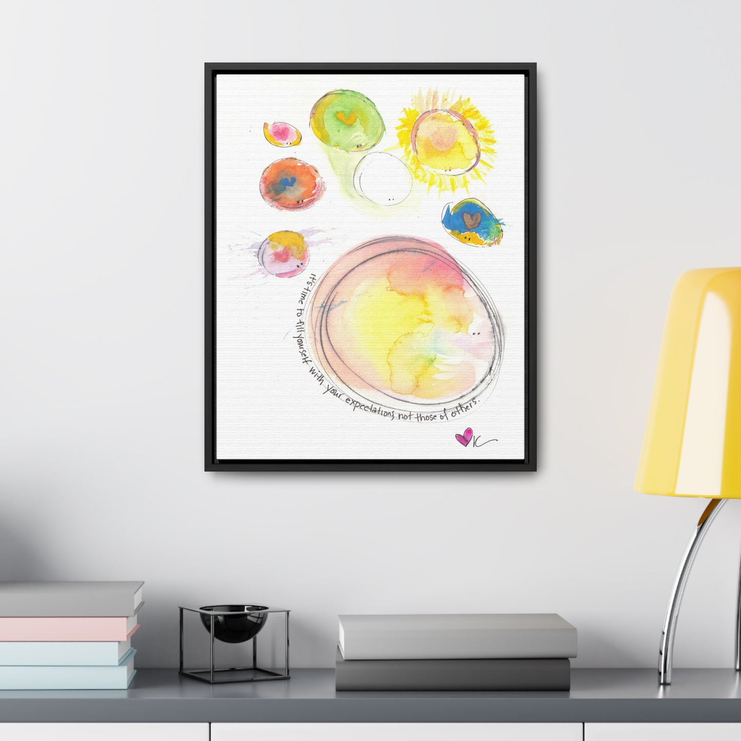 Gallery Canvas with Black Frame - Expectation of Others