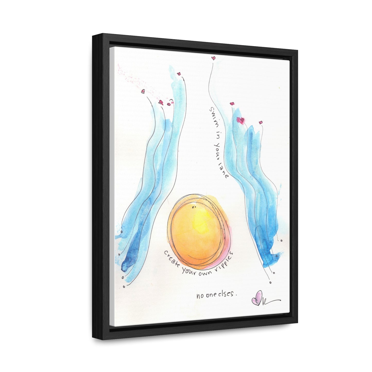Gallery Canvas with Black Frame - Create Your Own Ripples