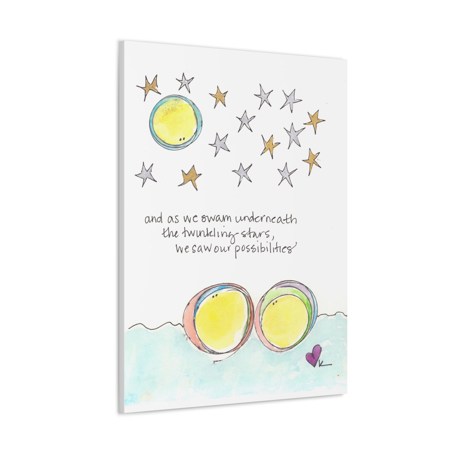 Canvas Gallery Wrap 1.25" - Swim with the Stars