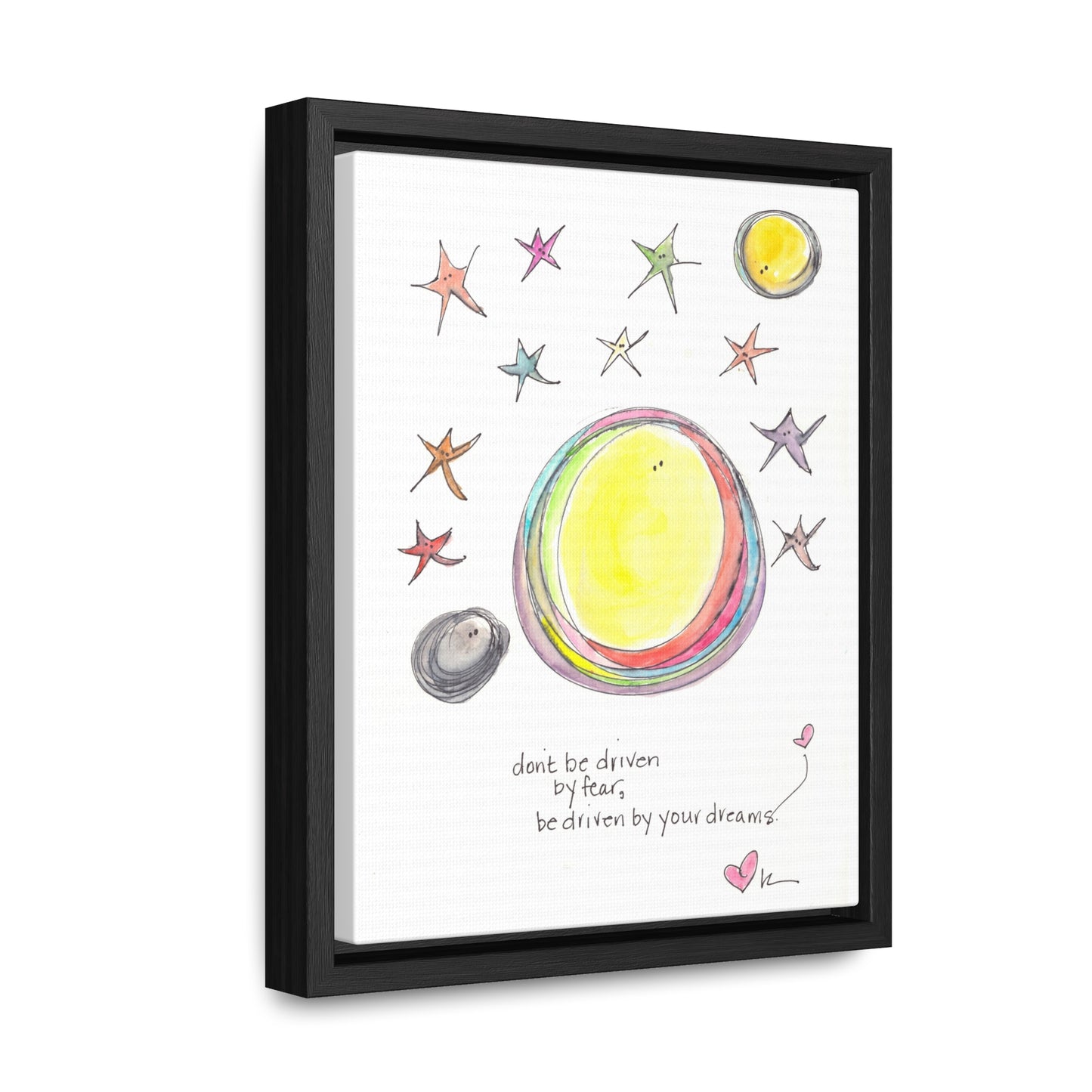 Gallery Canvas with Black Frame - Be Driven by Your Dreams