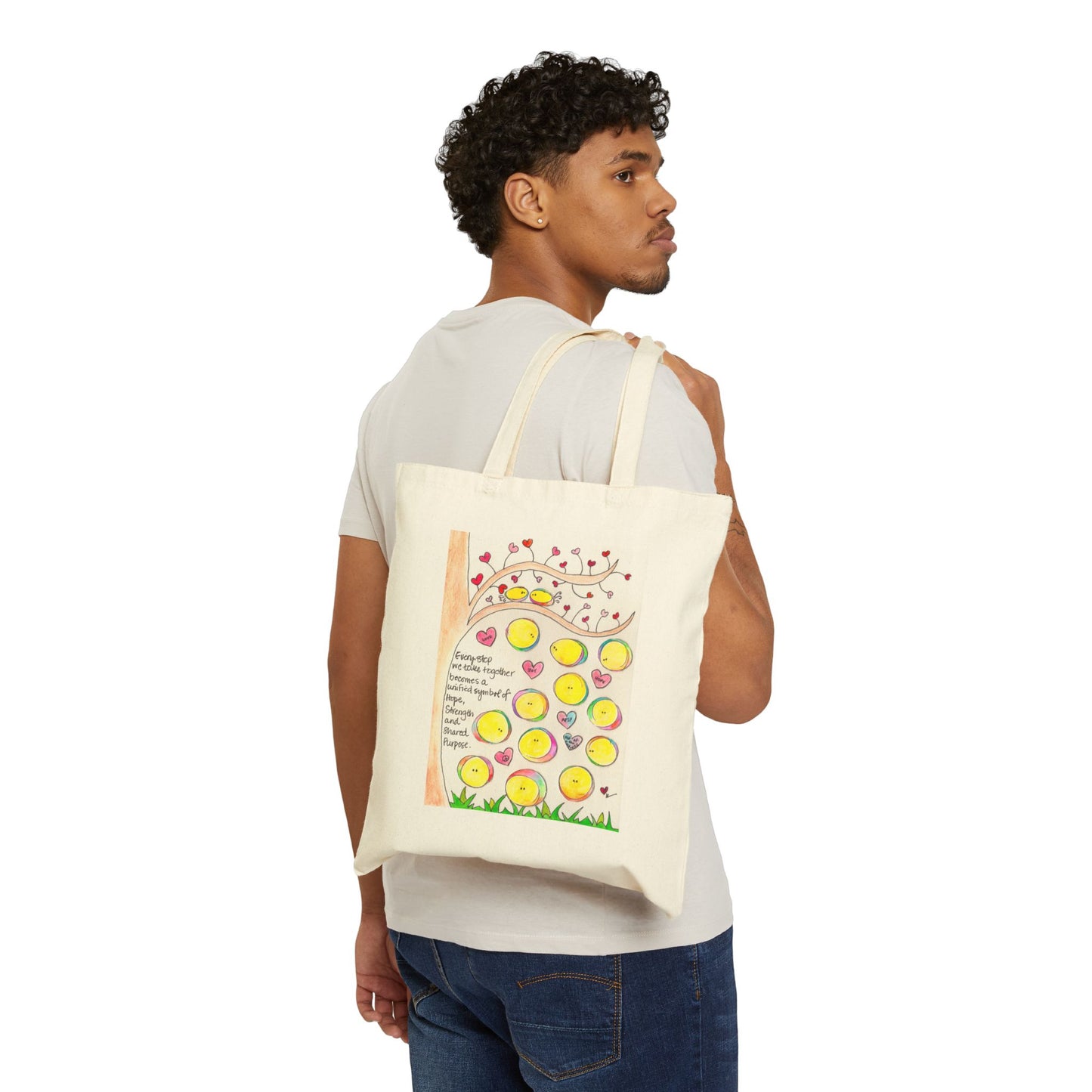 AFSP Indiana Cotton Canvas Tote Bag - Every Step We Take Together