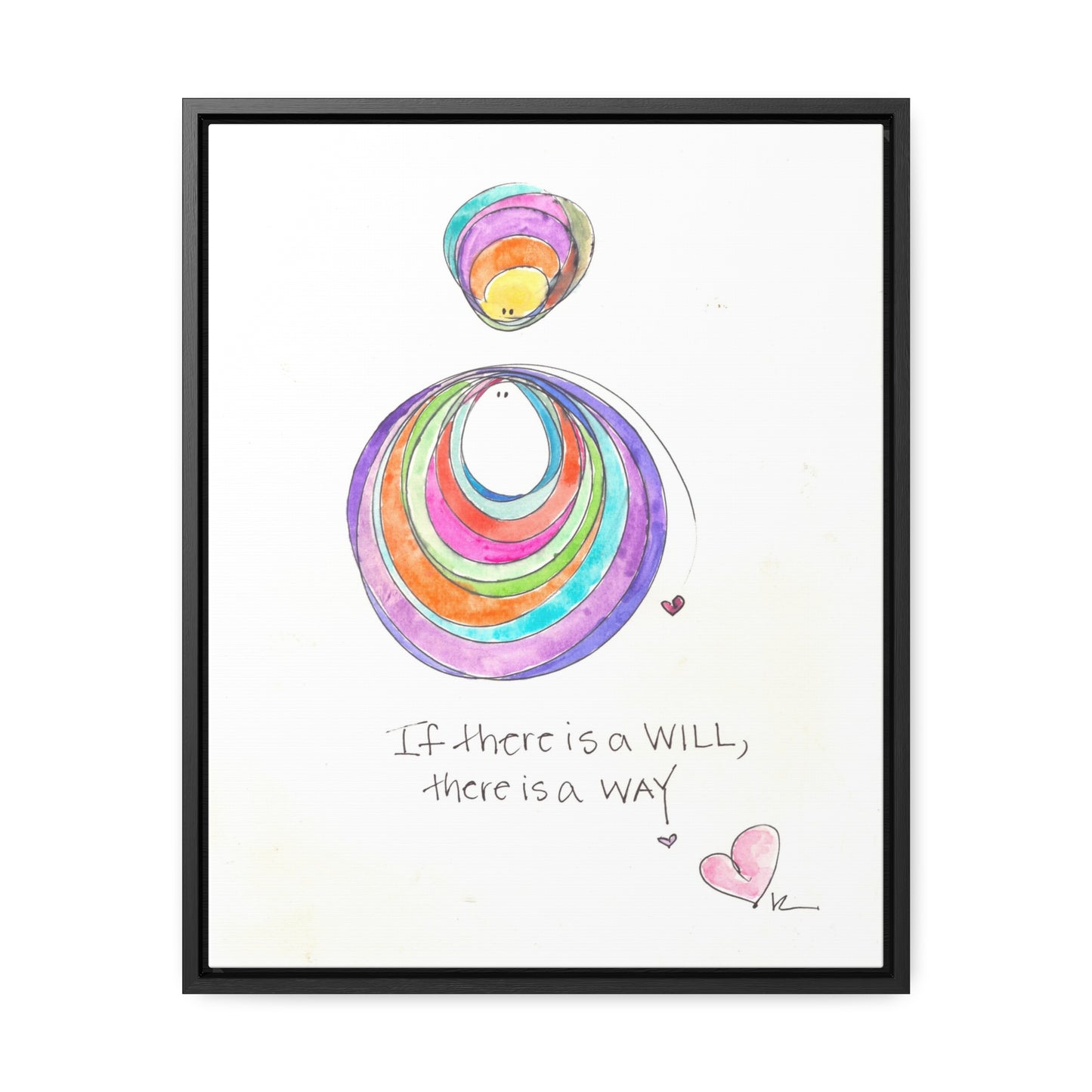 Gallery Canvas with Black Frame - If there is a Will