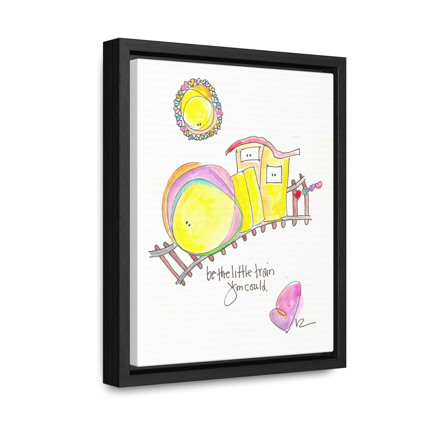 Gallery Canvas with Black Frame - Little Train you Could Be