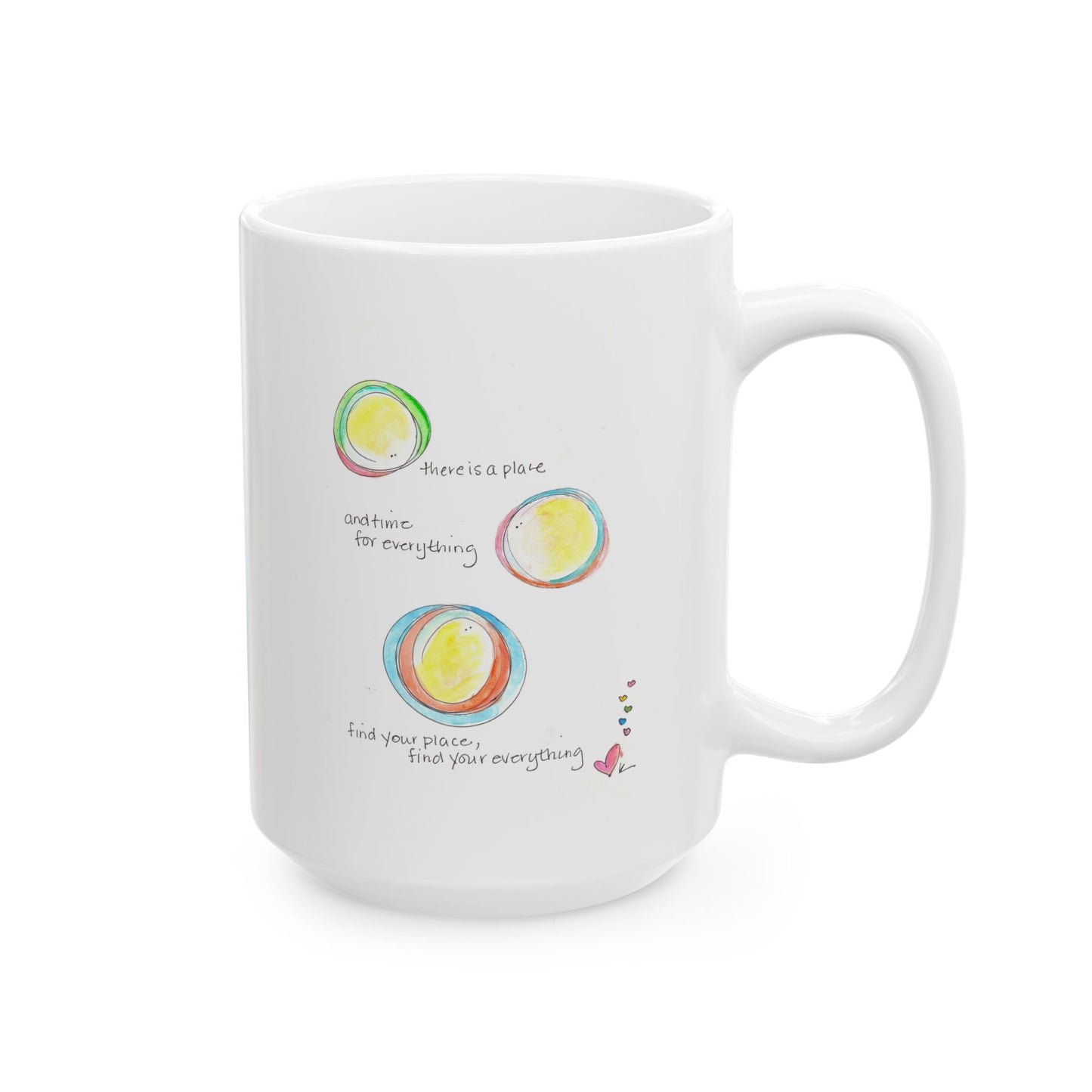 Ceramic Mug, (11oz, 15oz) - Place and Time