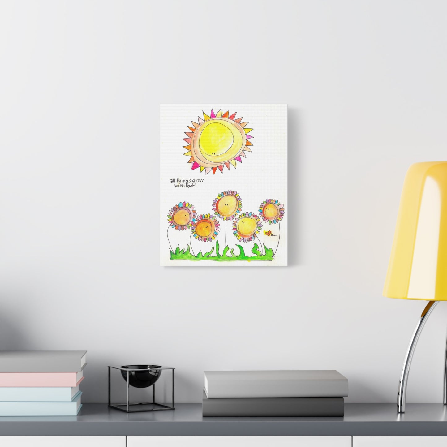 Canvas Stretch Wrap 1.25 - All Things Grow with Love