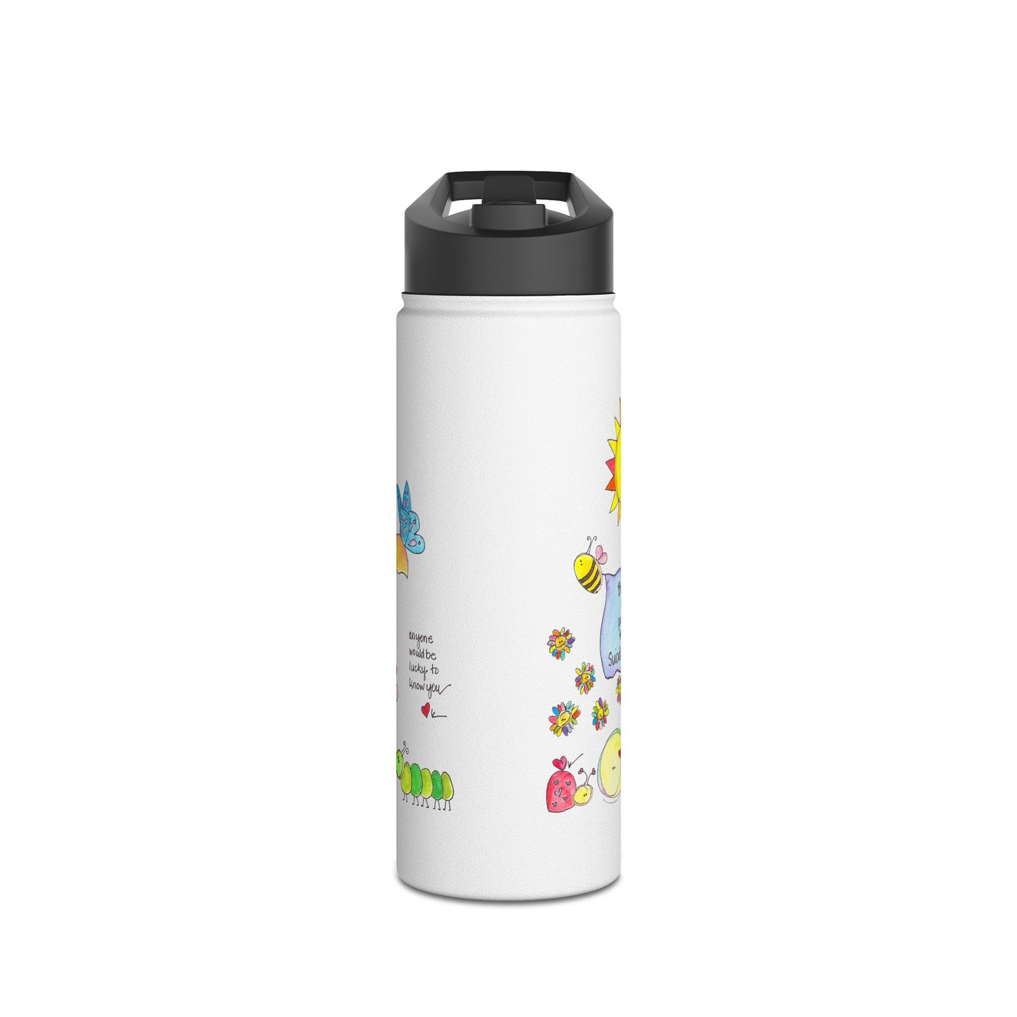 AFSP National Stainless Steel Water Bottle, Standard Lid - Lucky to Know You