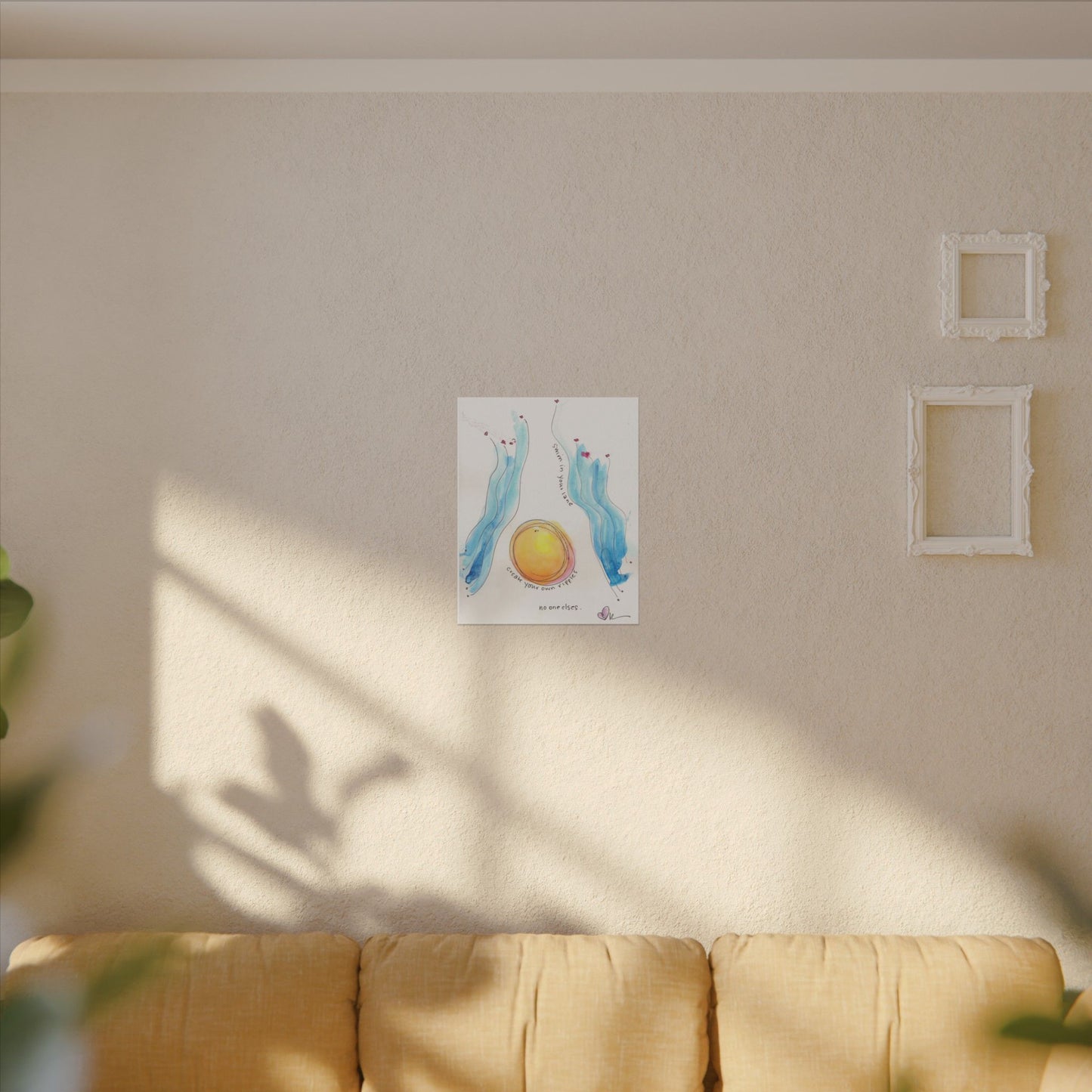 Textured Watercolor Matte Print - Create Your Own Ripples
