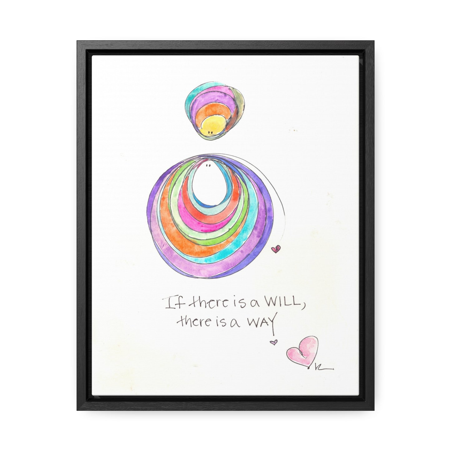 Gallery Canvas with Black Frame - If there is a Will