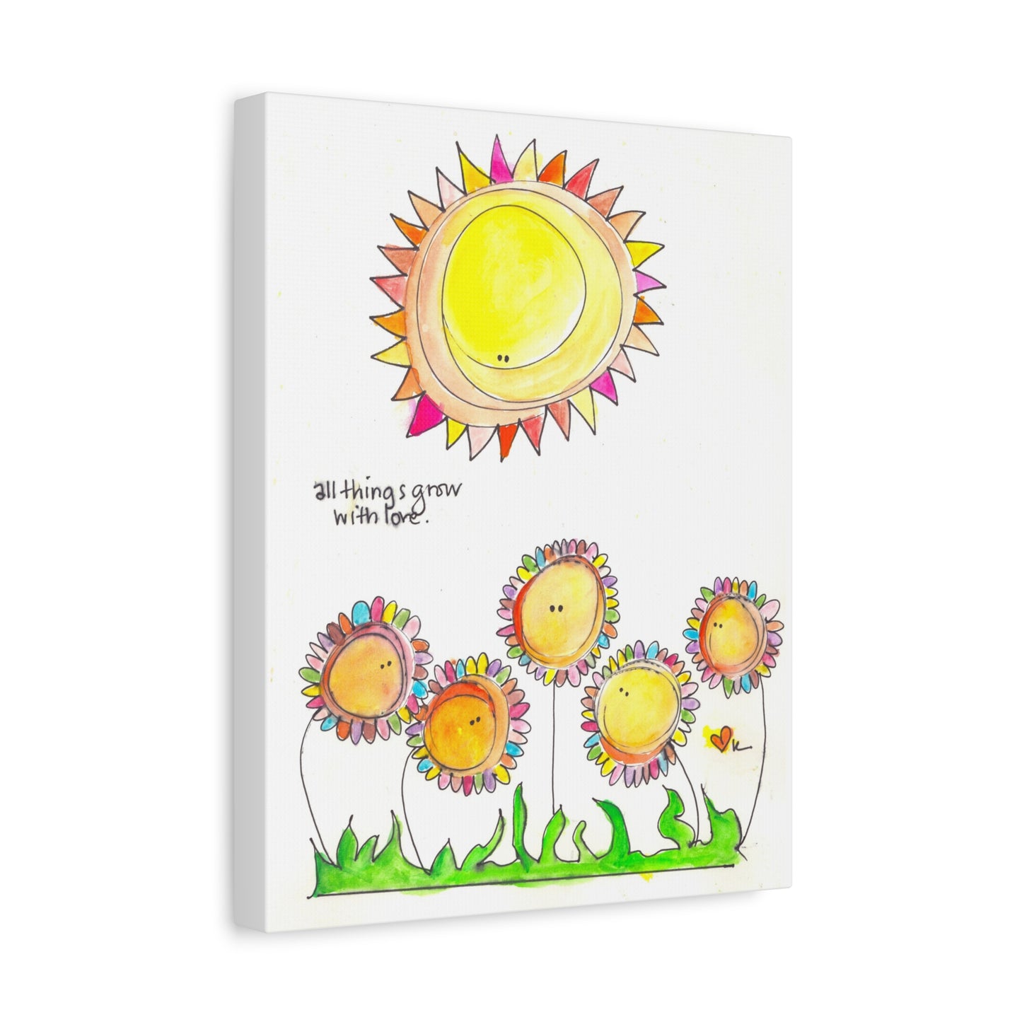 Canvas Stretch Wrap 1.25 - All Things Grow with Love