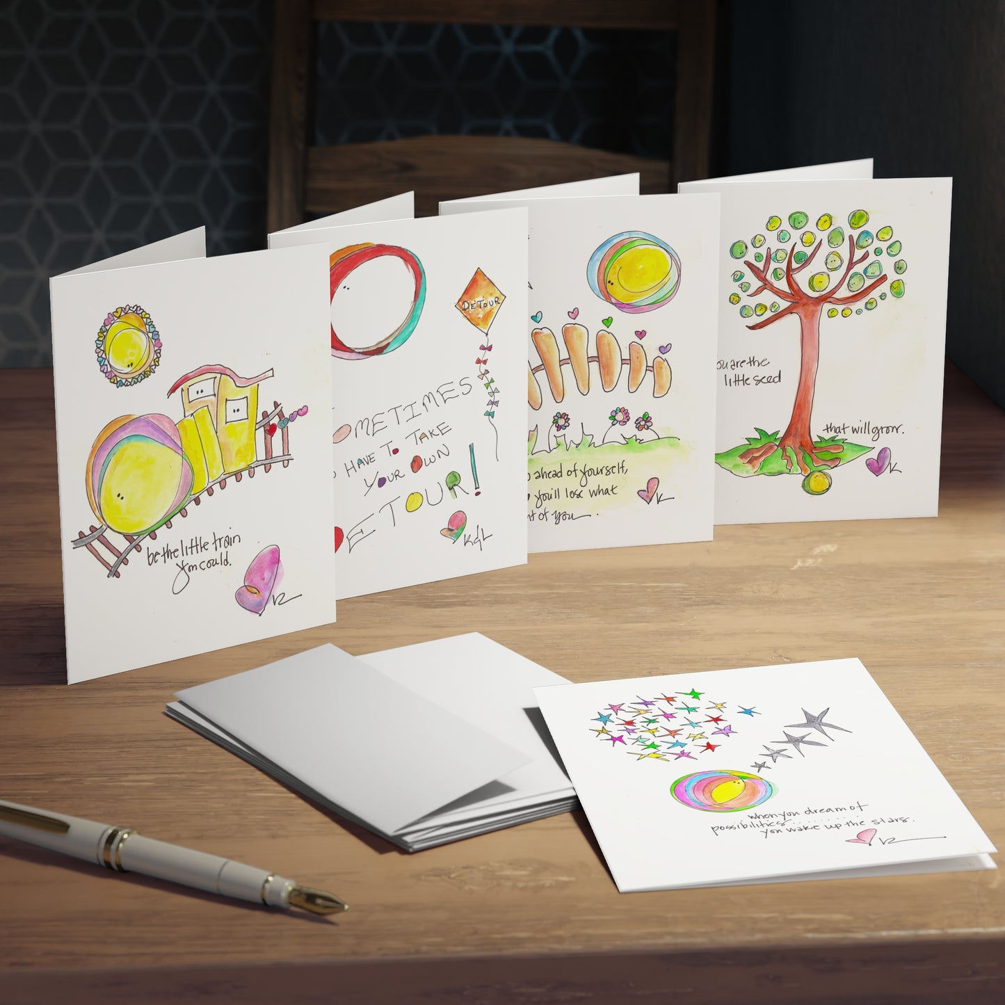 Multi-Design Greeting Cards (5-Pack) - Encouragement Inspired Theme Set One
