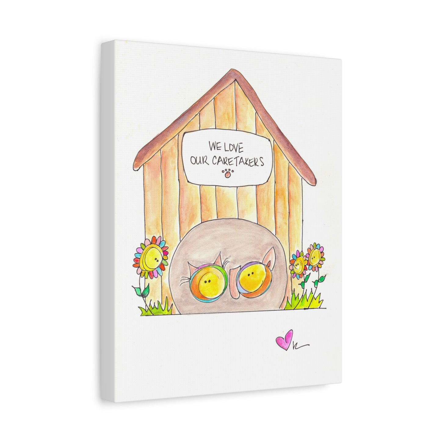 Canvas Stretch, 1.25" - We Love our Caretakers