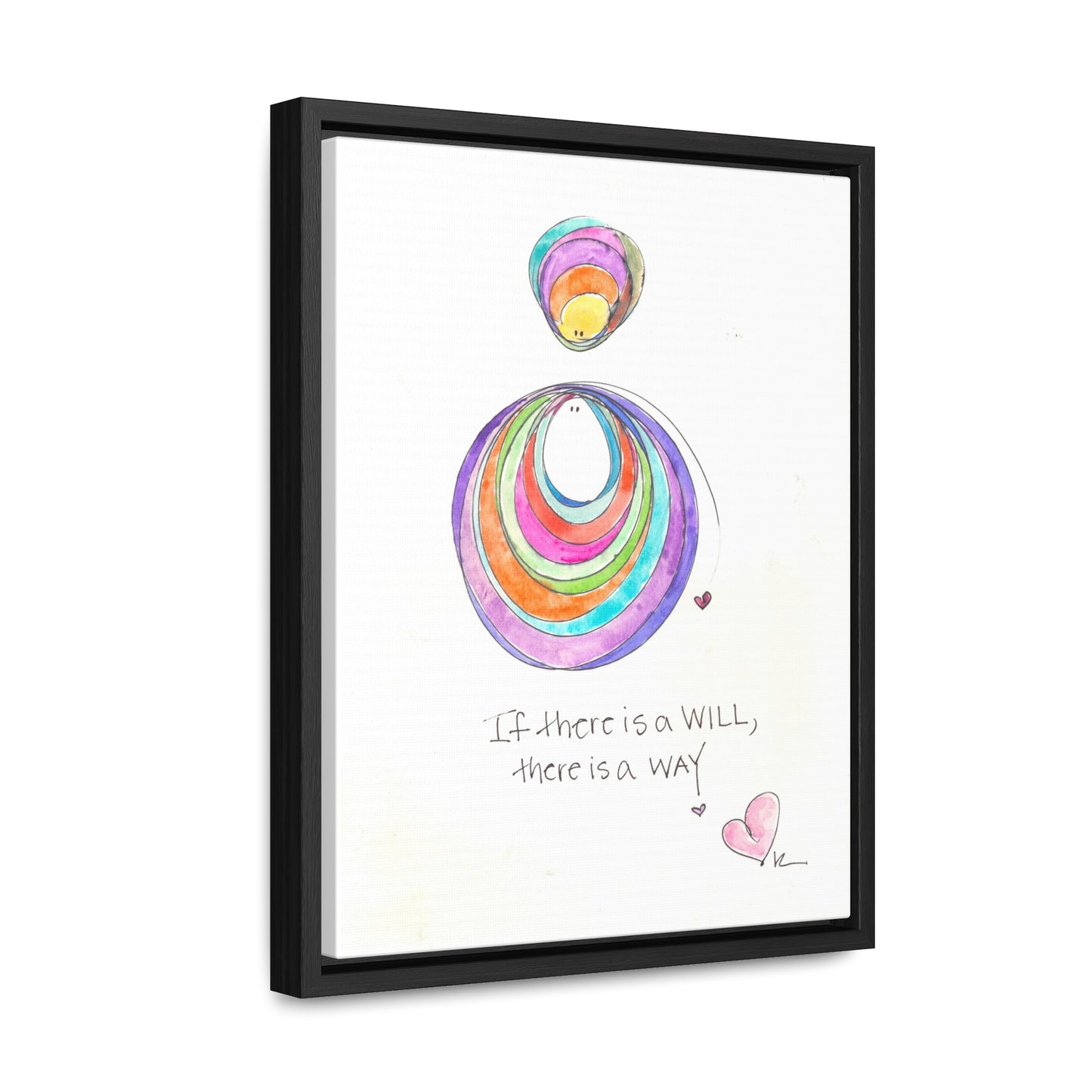 Gallery Canvas with Black Frame - If there is a Will