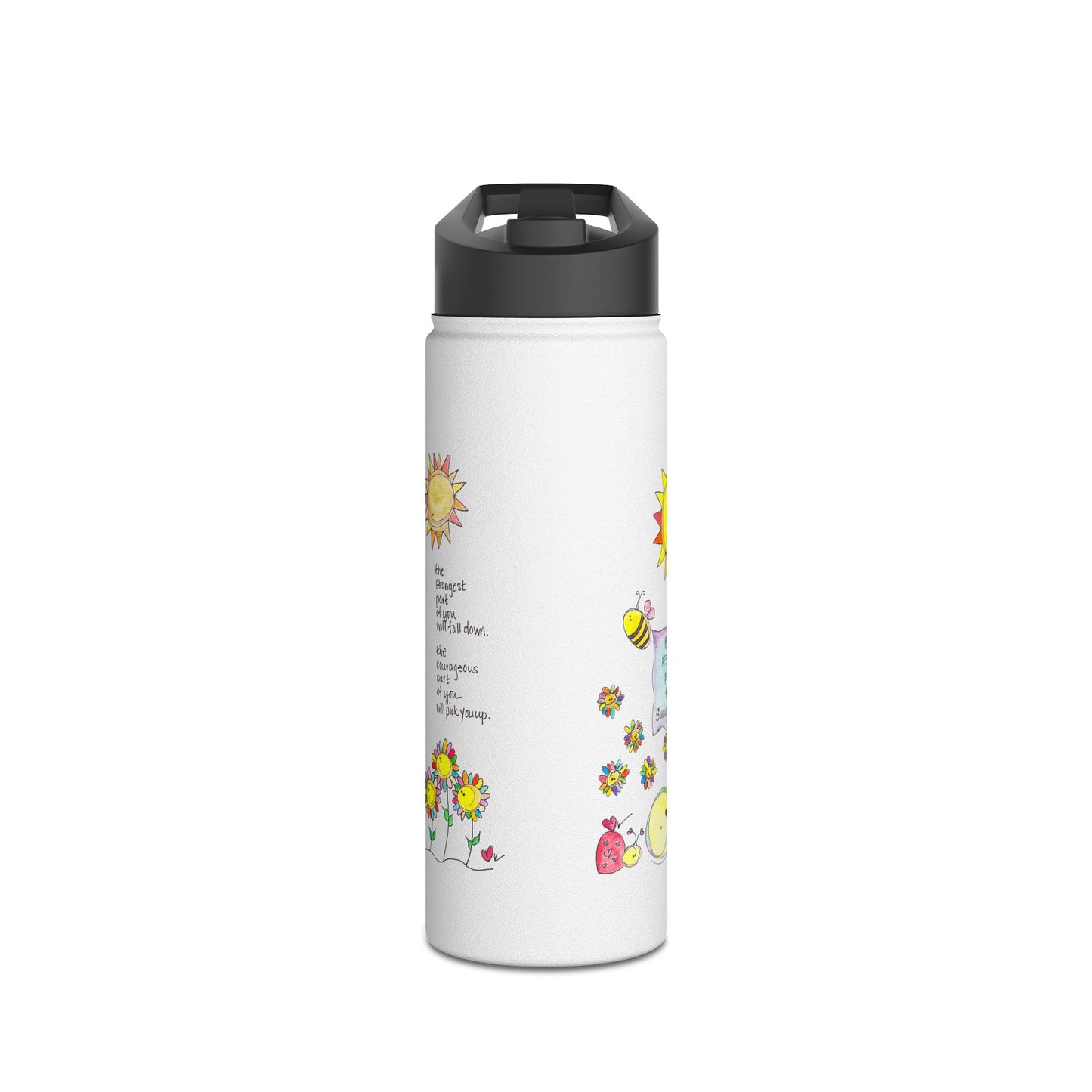 AFSP Indiana Stainless Steel Water Bottle, Standard Lid - Courageous Part of You