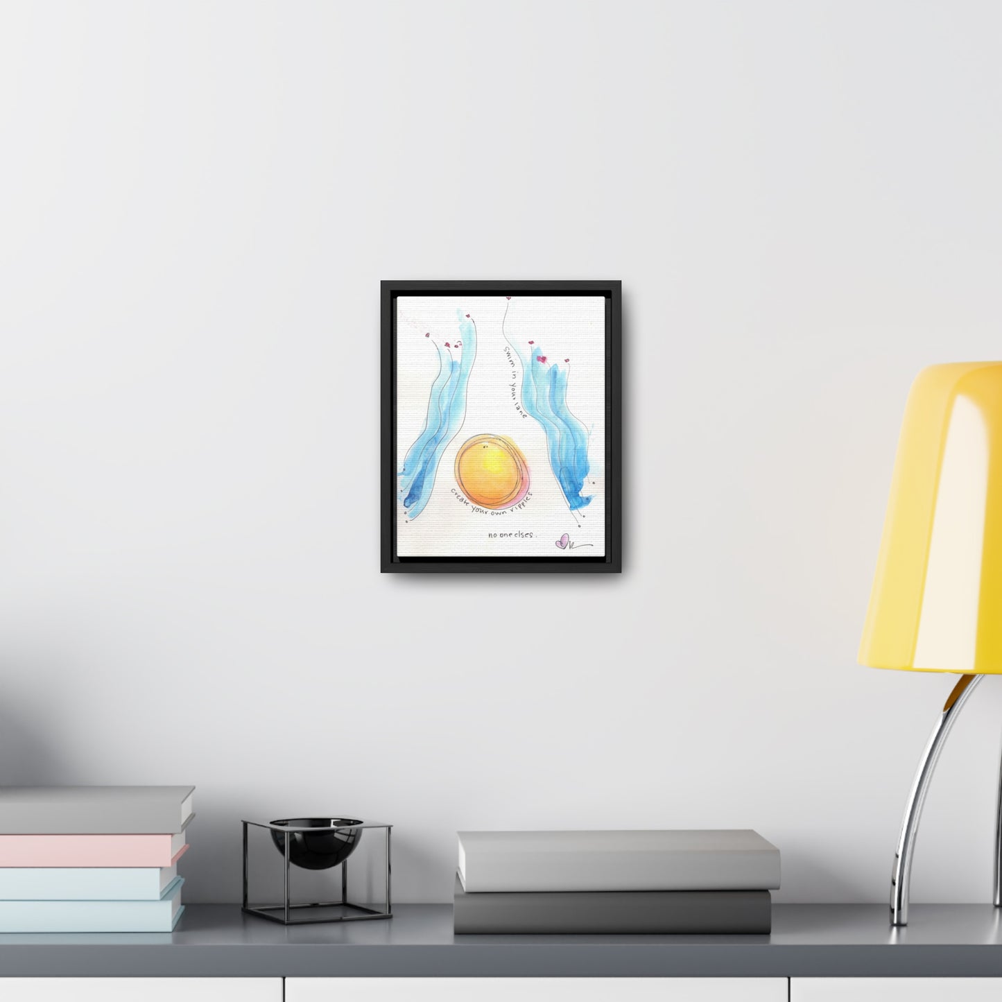 Gallery Canvas with Black Frame - Create Your Own Ripples