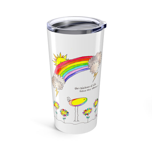 AFSP Indiana Tumbler 20oz - Rainbows follow Storms