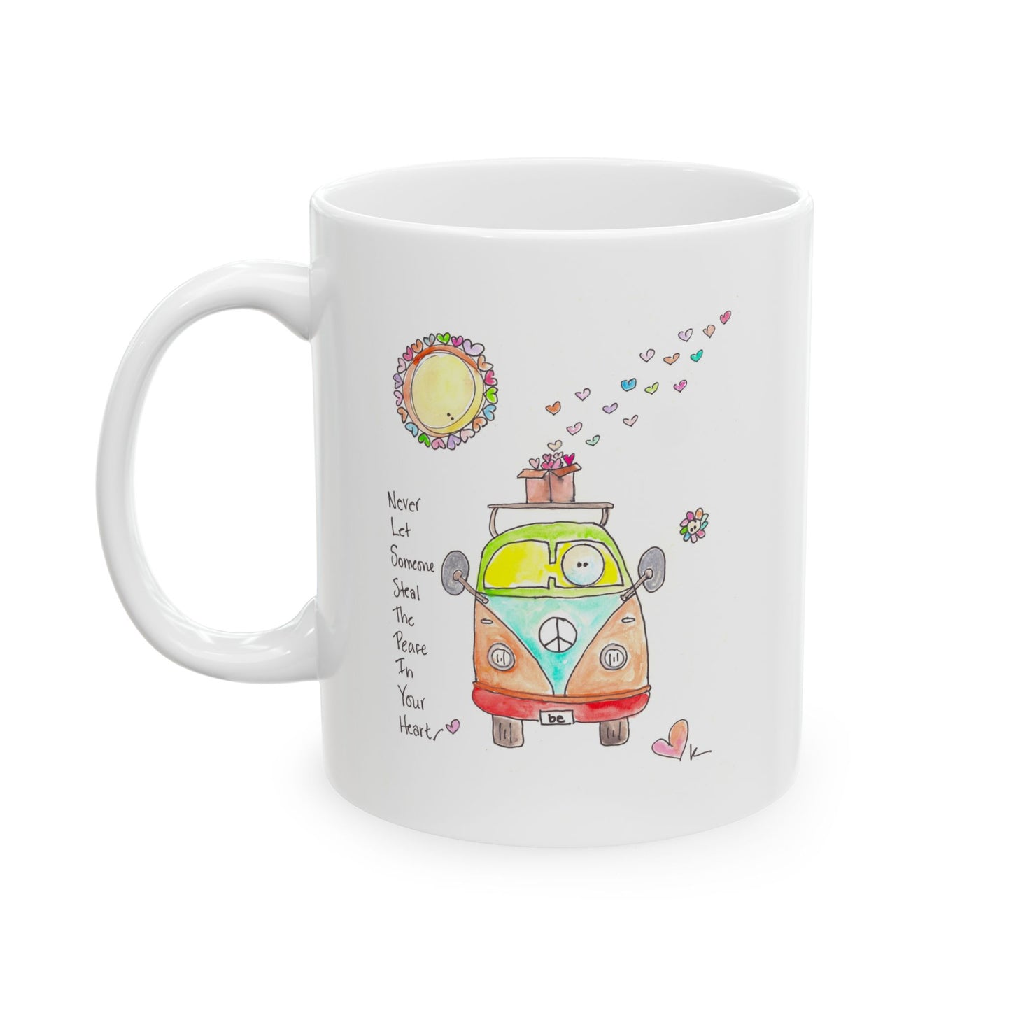 Ceramic Mug, (11oz, 15oz) - Peace in Your Heart