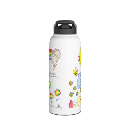 AFSP National Stainless Steel Water Bottle - Rainbows follow Storms