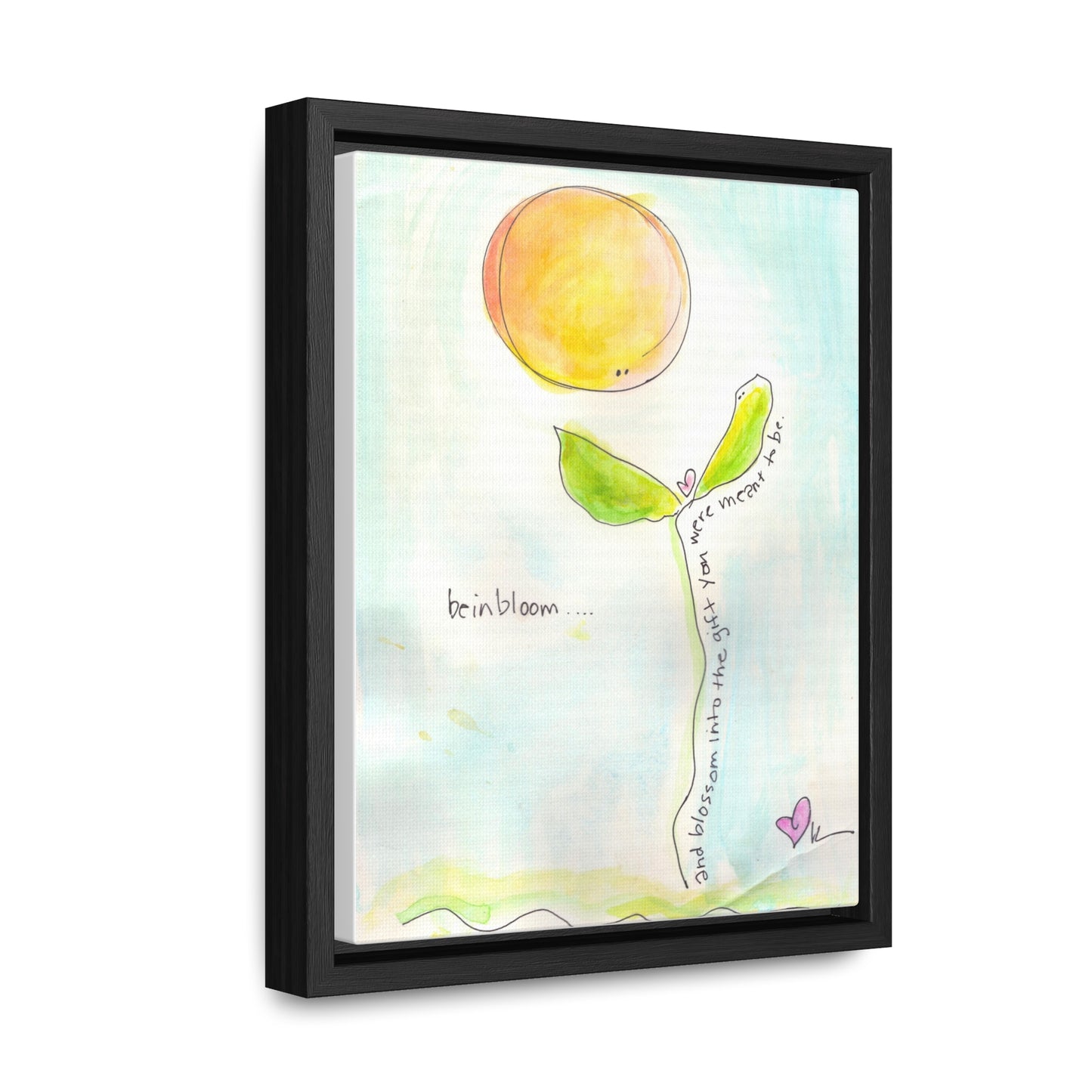 Gallery Canvas with Black Frame - Be in Bloom