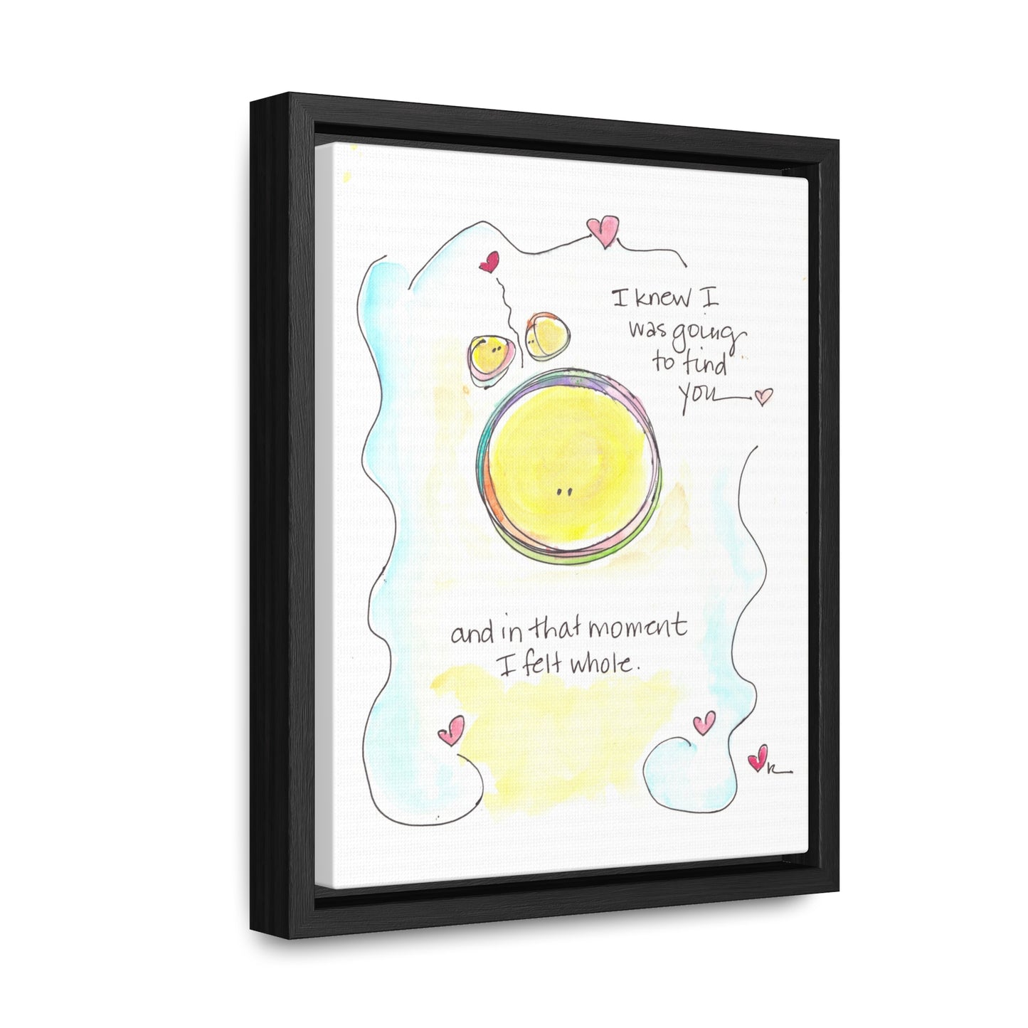 Gallery Canvas with Black Frame - Finding You