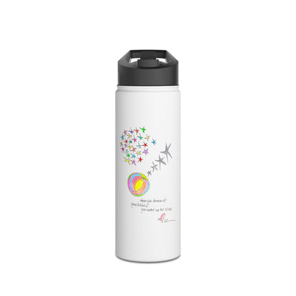 Stainless Steel Water Bottle, Standard Lid - Waking up the Stars