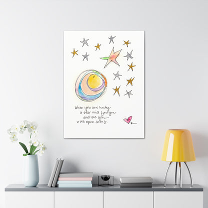 Canvas Gallery Wrap 1.25" - Star with Open Arms