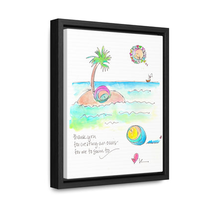 Gallery Canvas with Black Frame - You are My Oasis